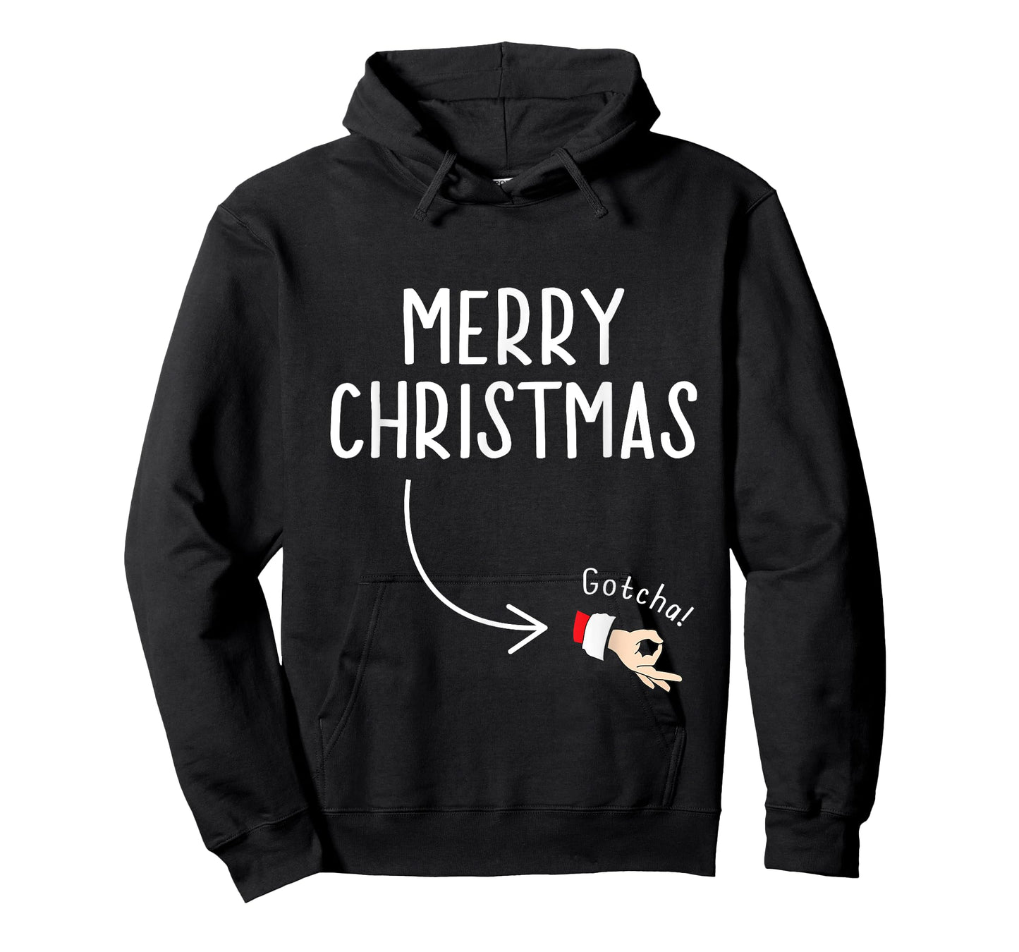 Circle Game Ok Hand Santa Merry Christmas T-Shirt