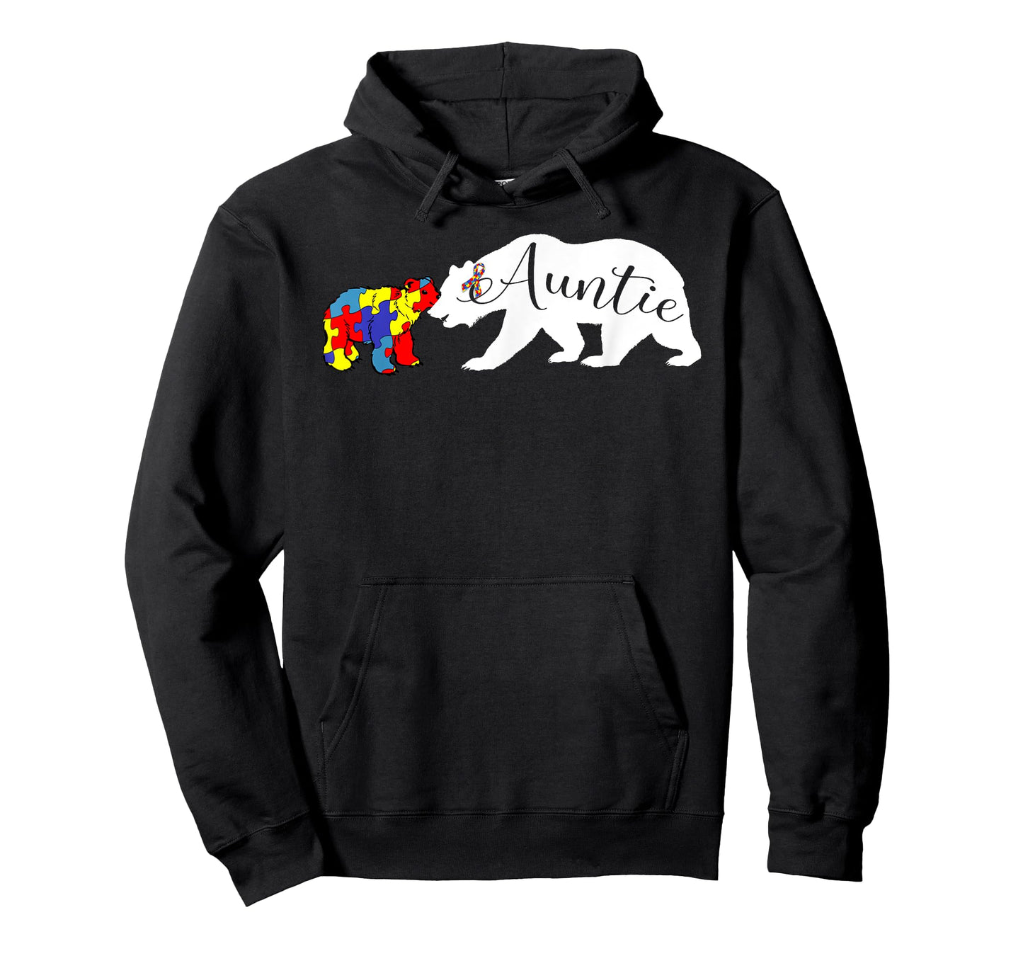 Auntie Bear Autism Awareness T-Shirt Aunt Women Gift T-Shirt