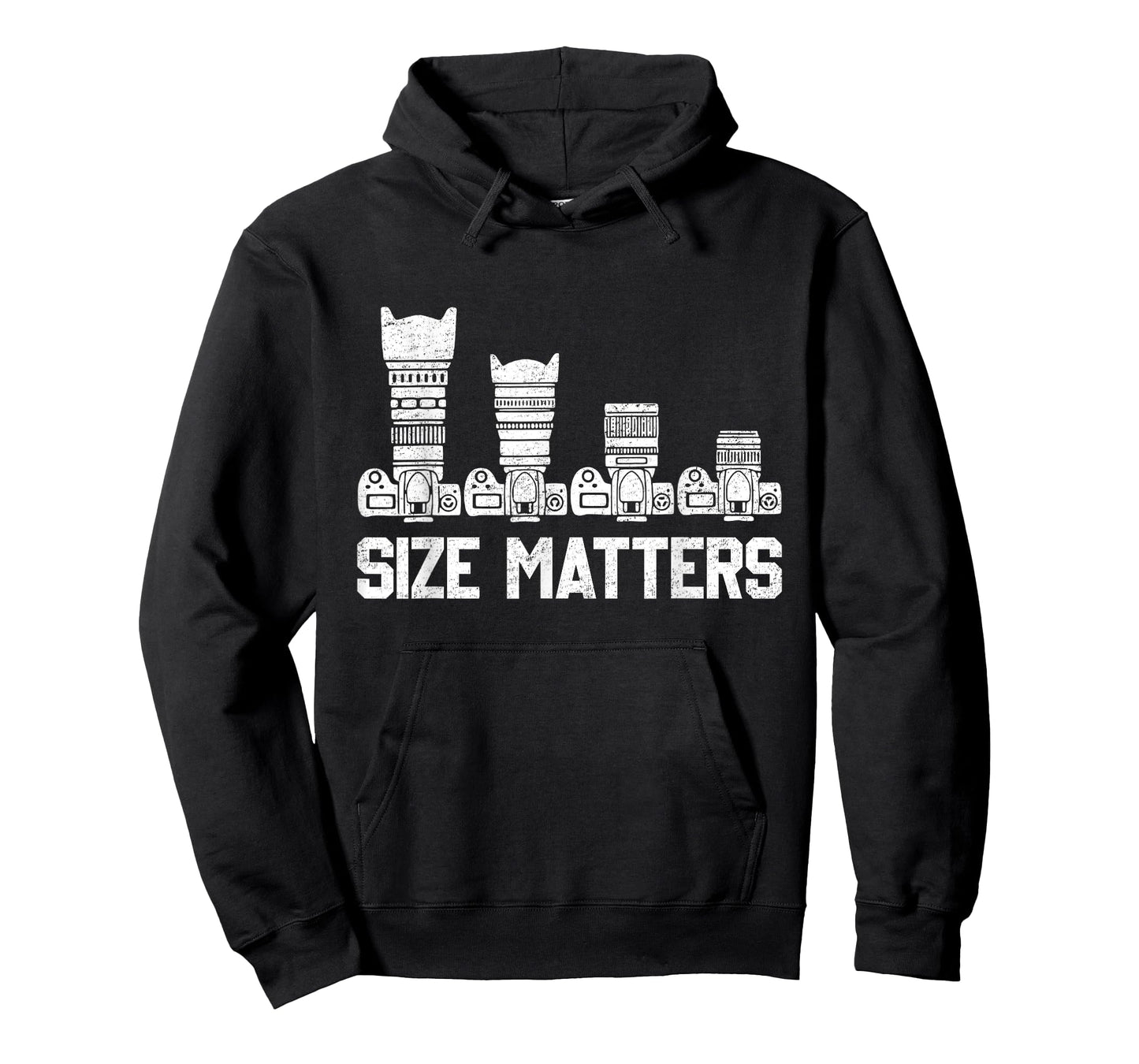 Retro Photography Camera Lens Size Matters Photographer T-Shirt