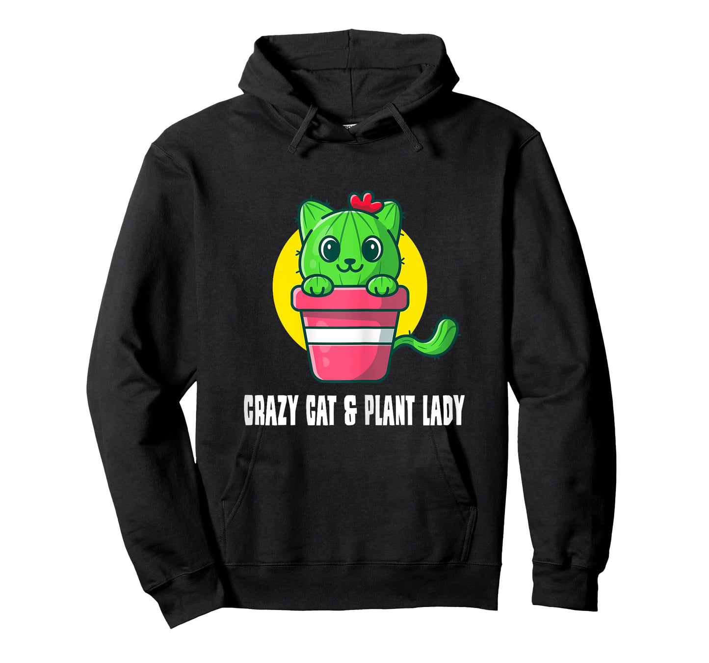Crazy Cat & Plant Lady - Succulent Cactus Gardener Gardening T-Shirt