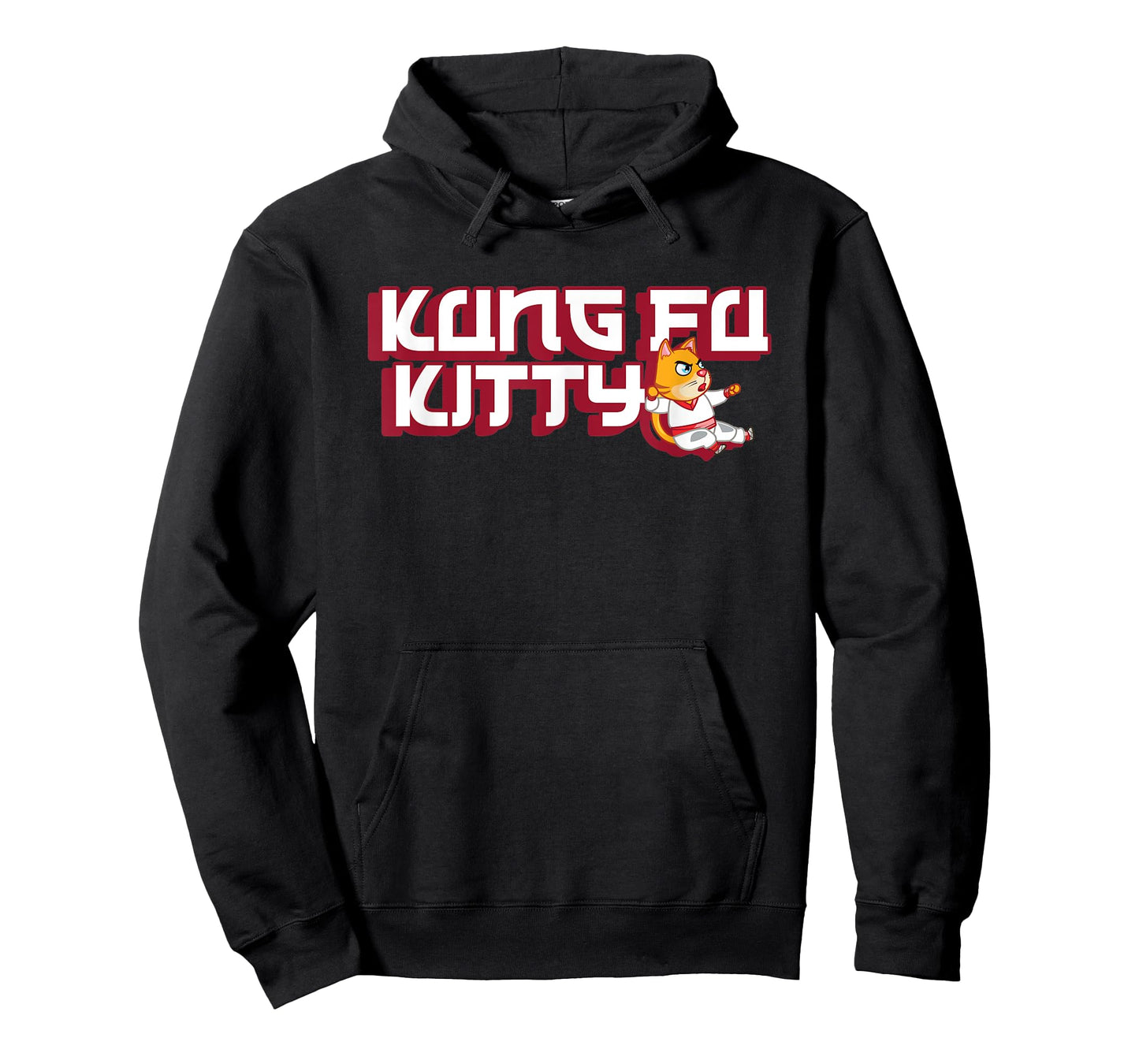 Kung Fu Kitty T-Shirt - Funny Cute Cat Kitten Martial Arts T-Shirt for Men Women Kids