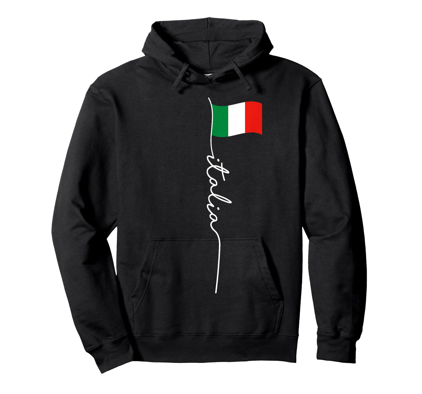 Italy Signature Flag Pole - Elegant Patriotic Italian Flag T-Shirt