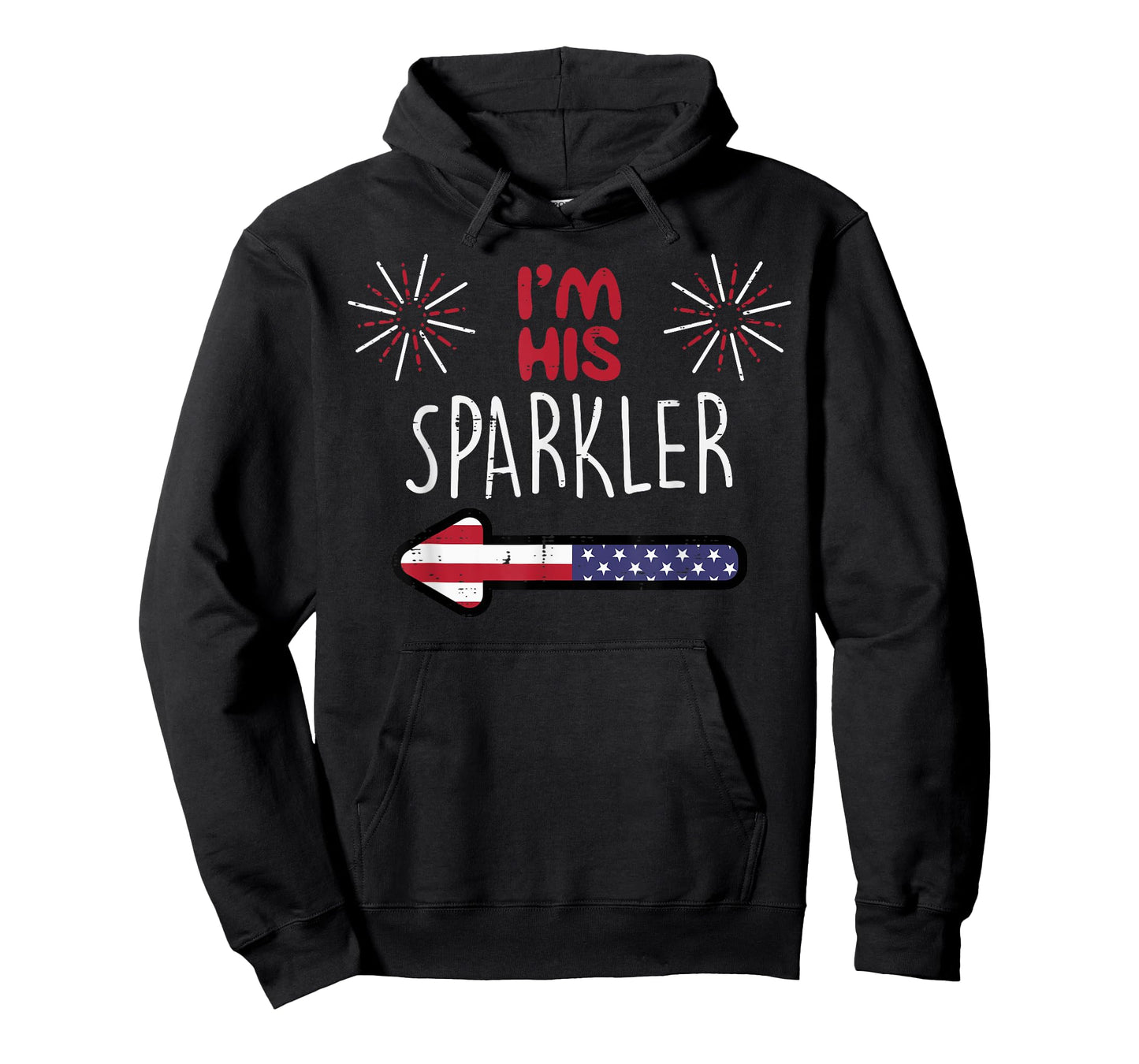 Im His Sparkler 4th of July Matching Couples His and Her Women Men T-Shirt