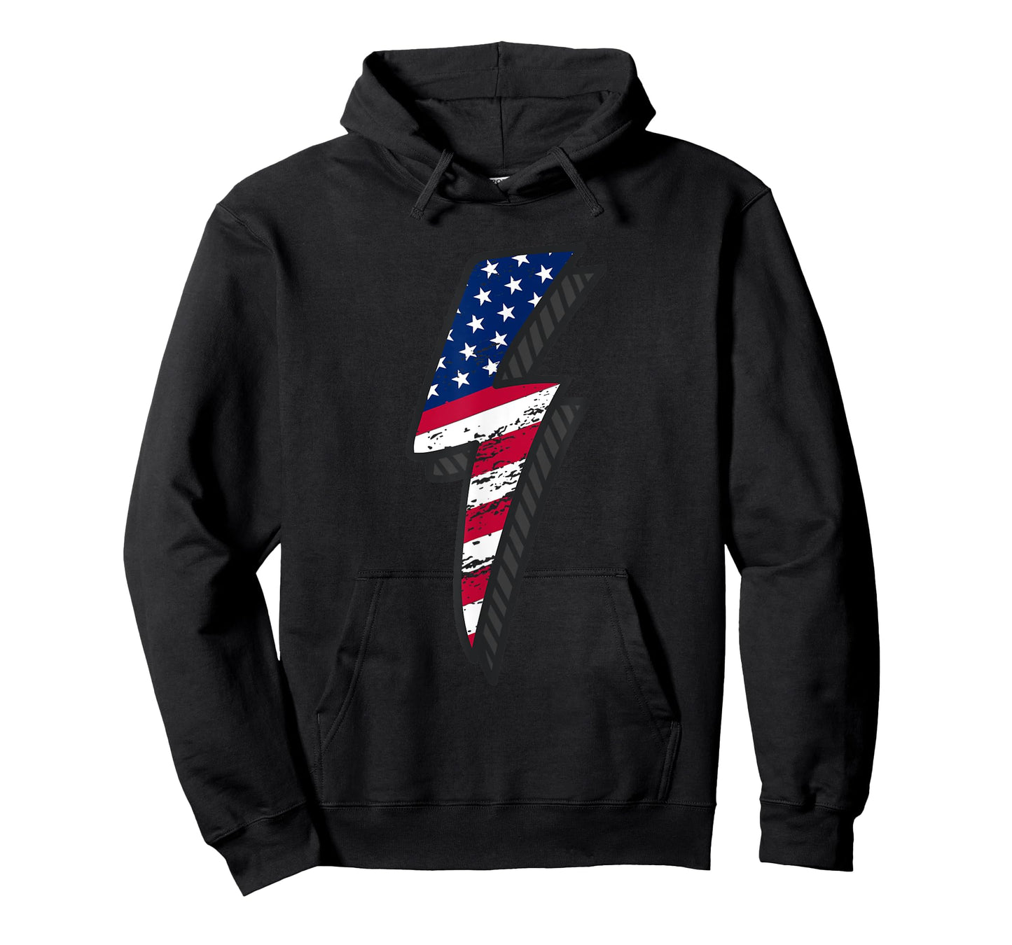 Vintage America Lightning Bolt American Flag 4th of July T-Shirt