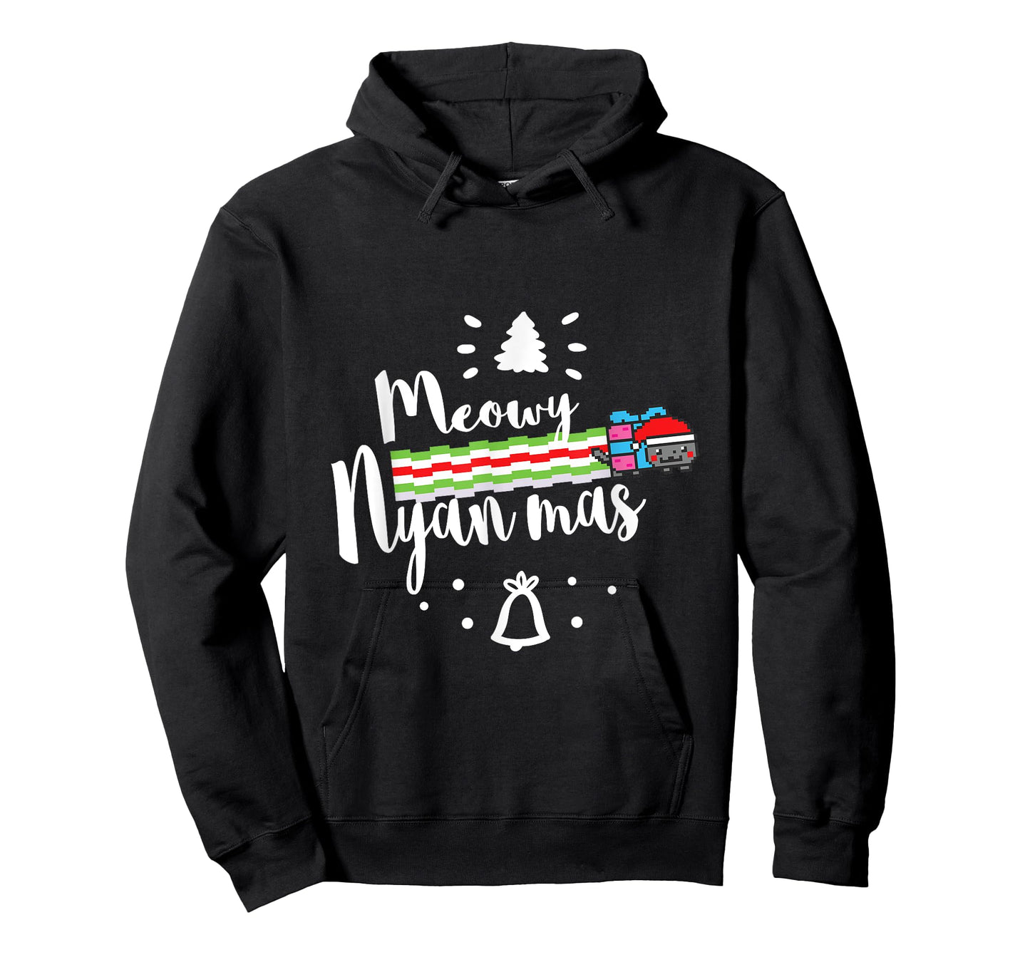 Meowy Nyan Mas - Christmas Nyan Cat Men Women Kids T-Shirt