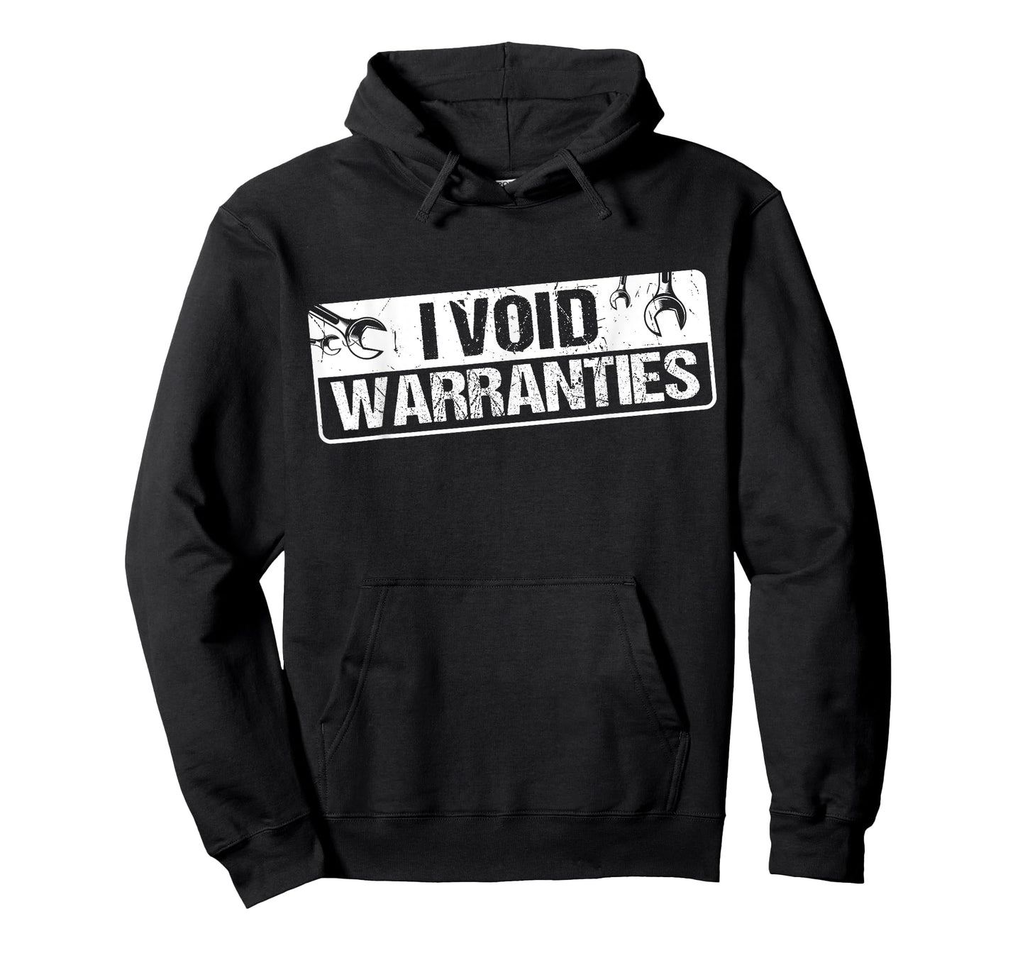 I Void Warranties T-Shirt - Black - Unisex-Adults - T-Shirt - Short Sleeve - Classic Fit - Adult, Unisex - S