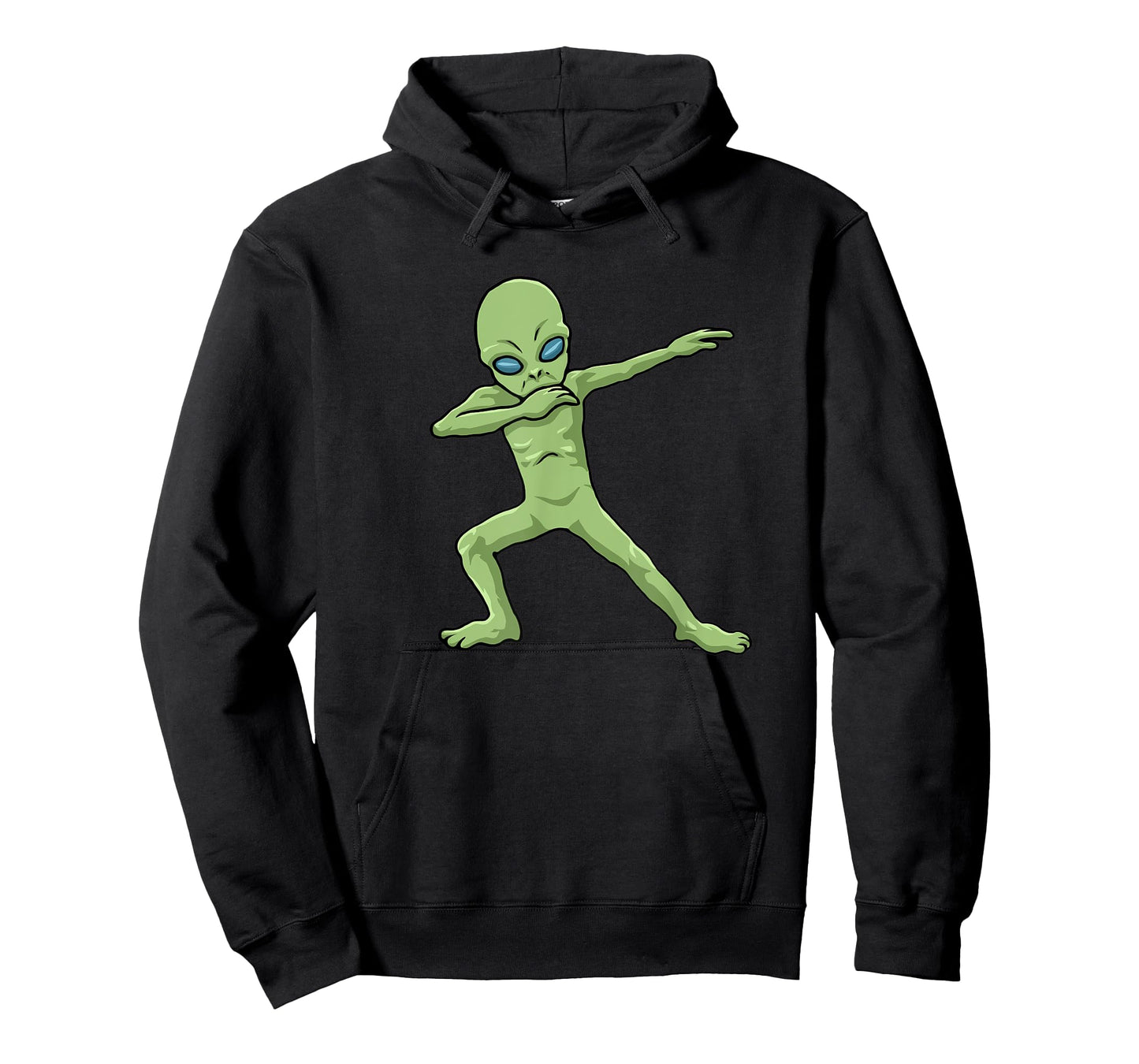 Funny Halloween Clothing Dabbing Alien T-Shirt - Men's Black Short Sleeve Classic Fit Crew Neck T-Shirt - Small