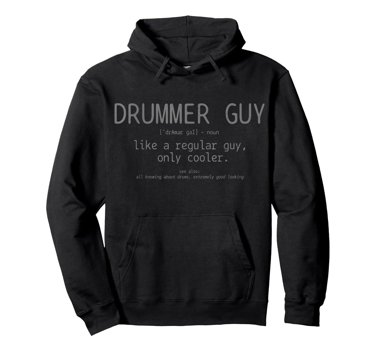 Drummer Guy Definition Funny Vintage Drums Drumming T-Shirt