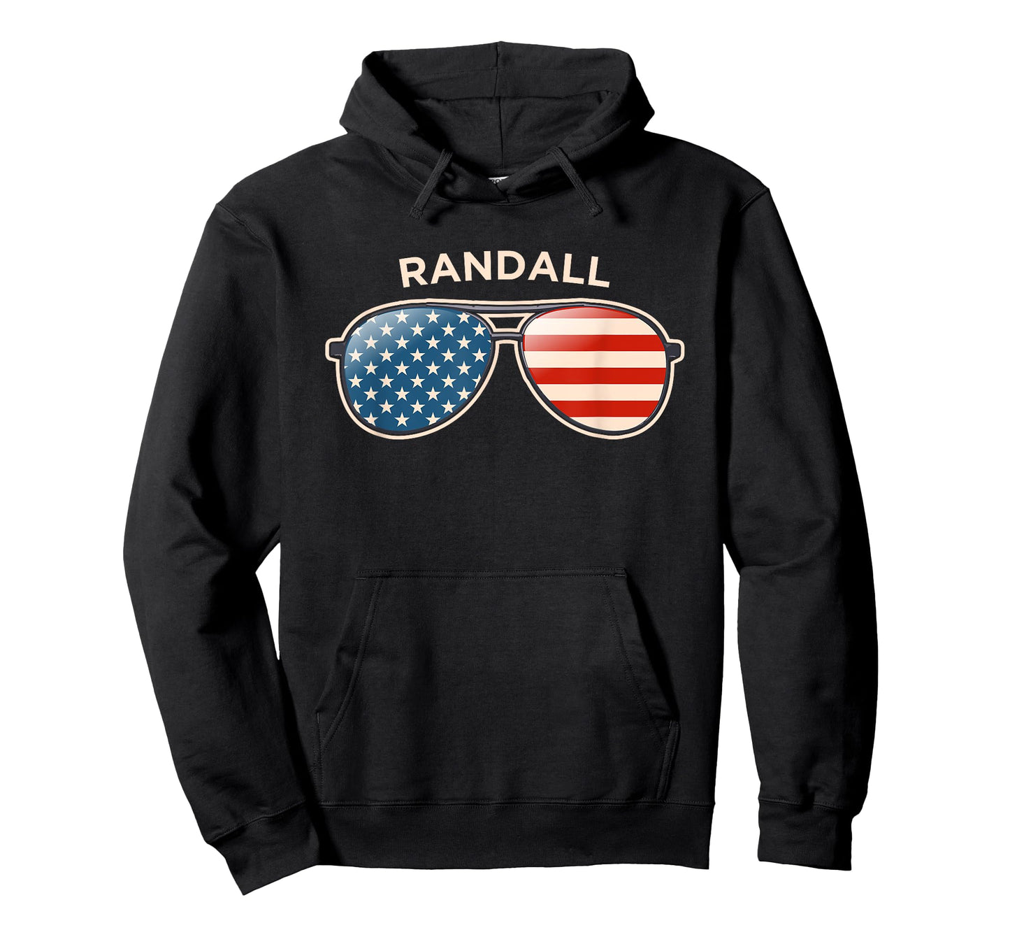 Randall, IN Vintage US Flag Sunglasses T-Shirt
