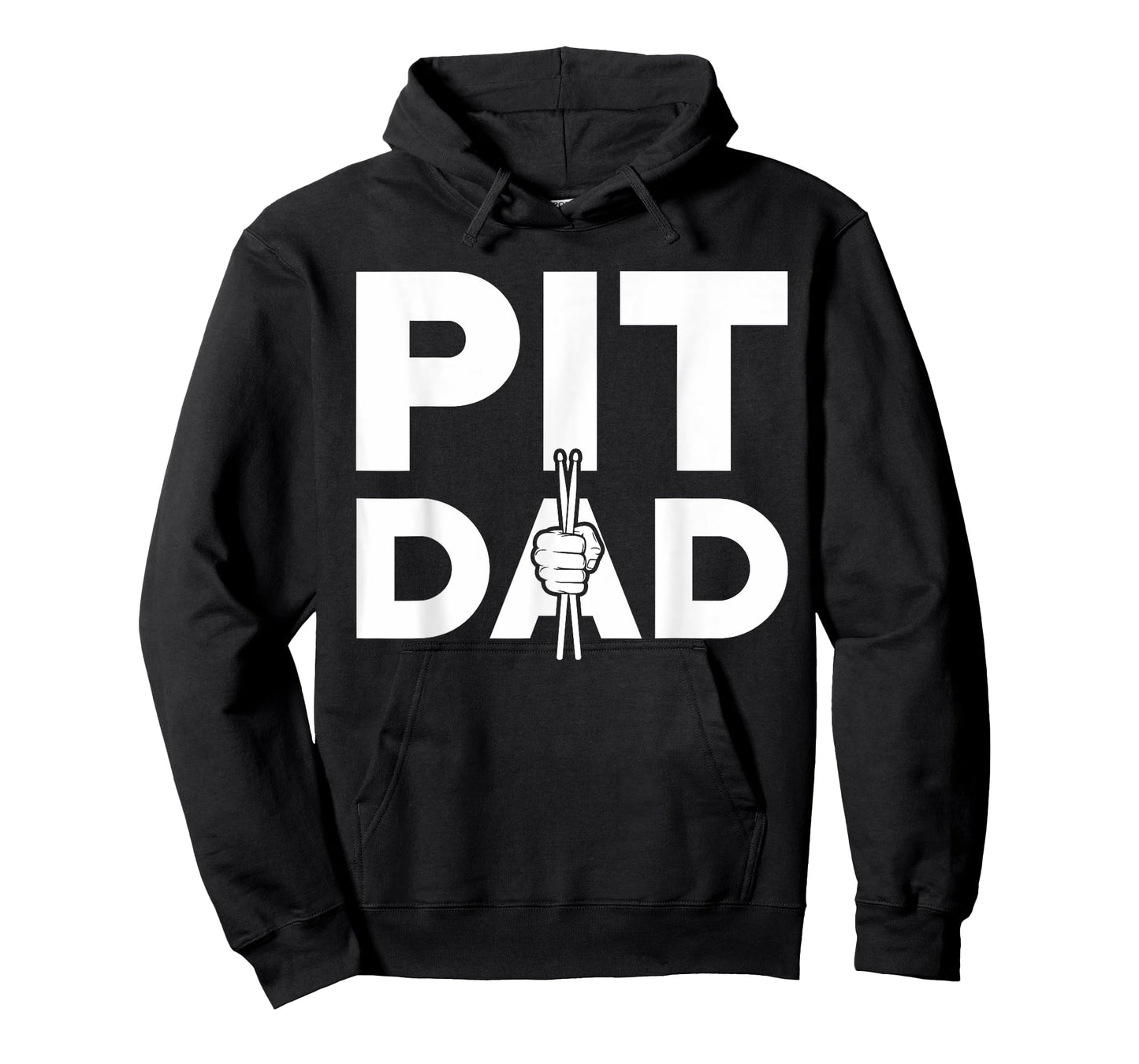 Marching Band Pit Dad Drum Sticks Fist T-Shirt