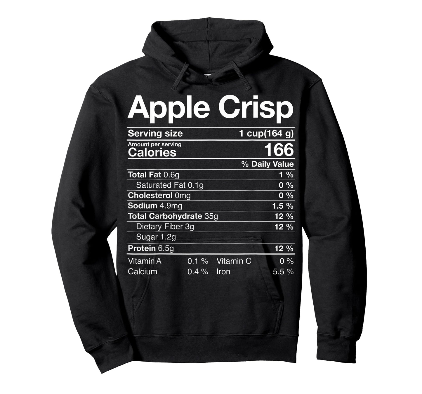 Apple Crisps Nutritional Fact Christmas Thanksgiving Gift T-Shirt