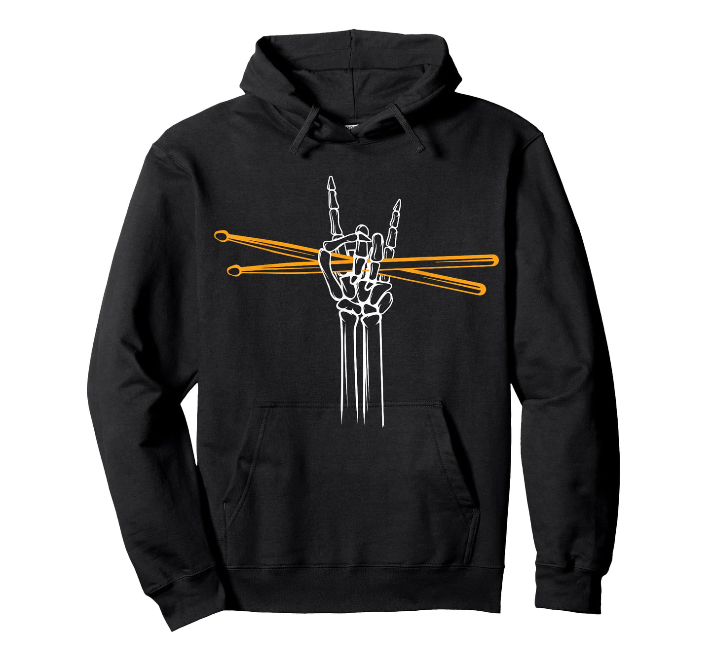 Drummer Drum Sticks Drumming Skeleton Hand T-Shirt