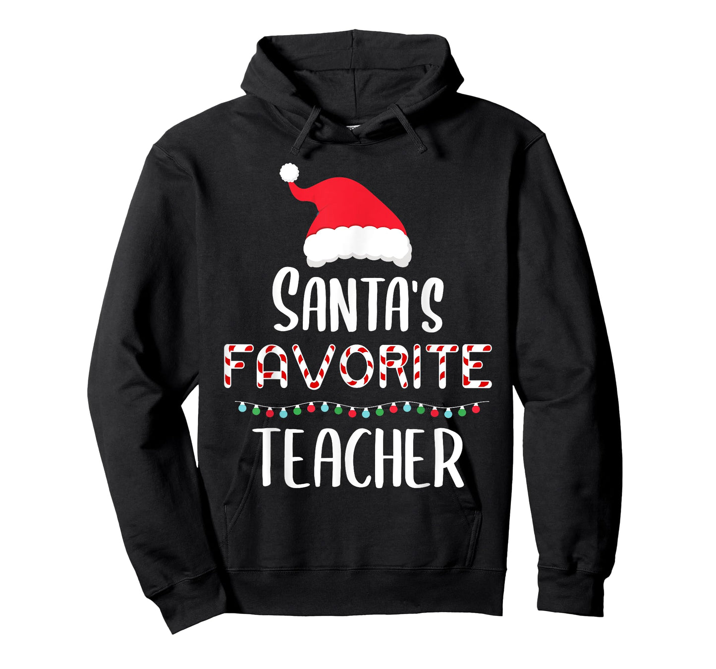 Santas Favorite Teacher Pajamas - Funny Xmas Teacher Costume Men Women Kids T-Shirt