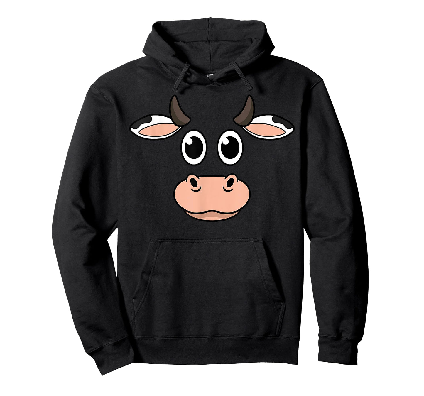 Cow Head Halloween Costume Farm Animal Farmer Farming Cattle T-Shirt