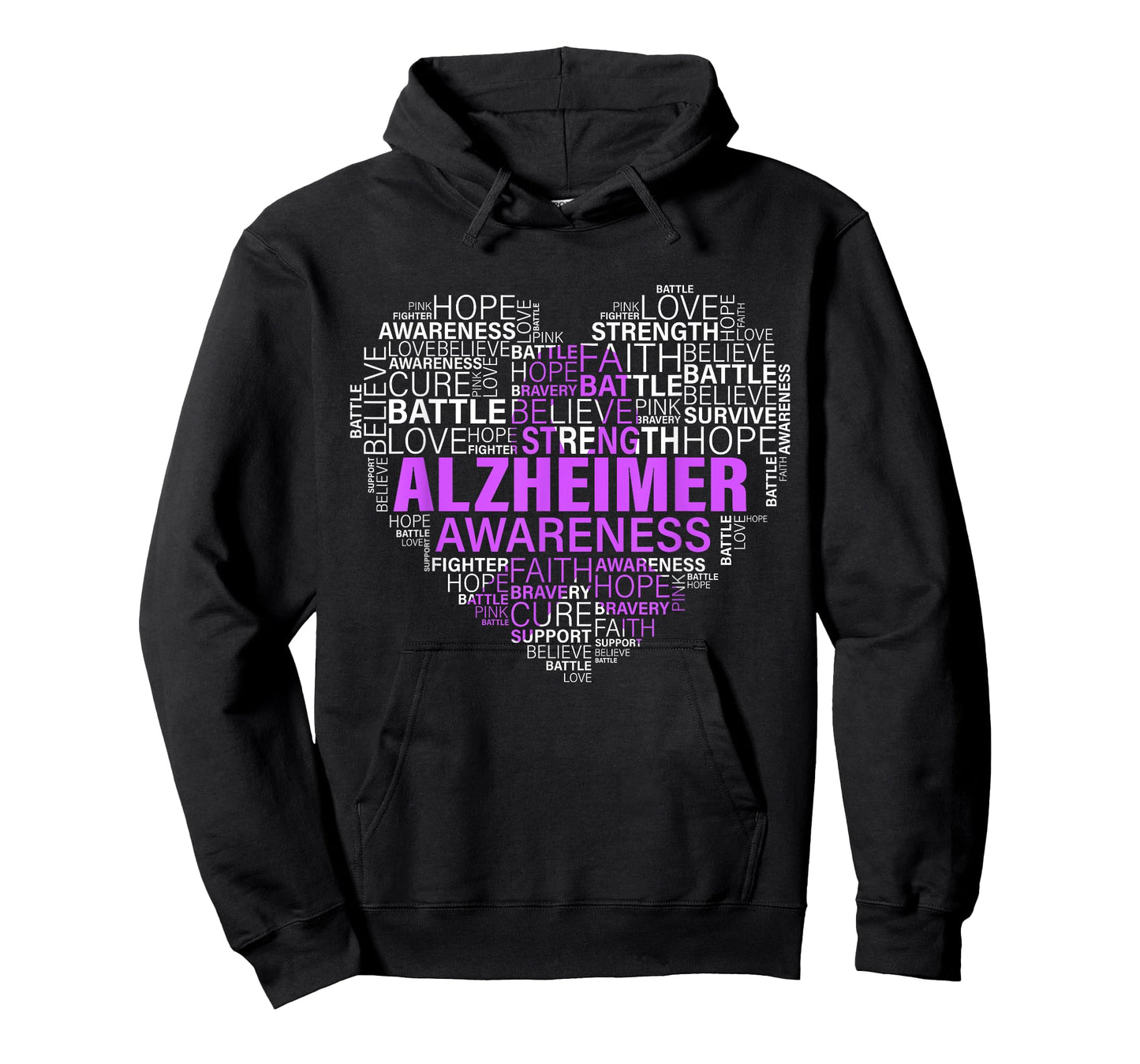 alzheimer awareness words support proud alzheimer warrior T-Shirt