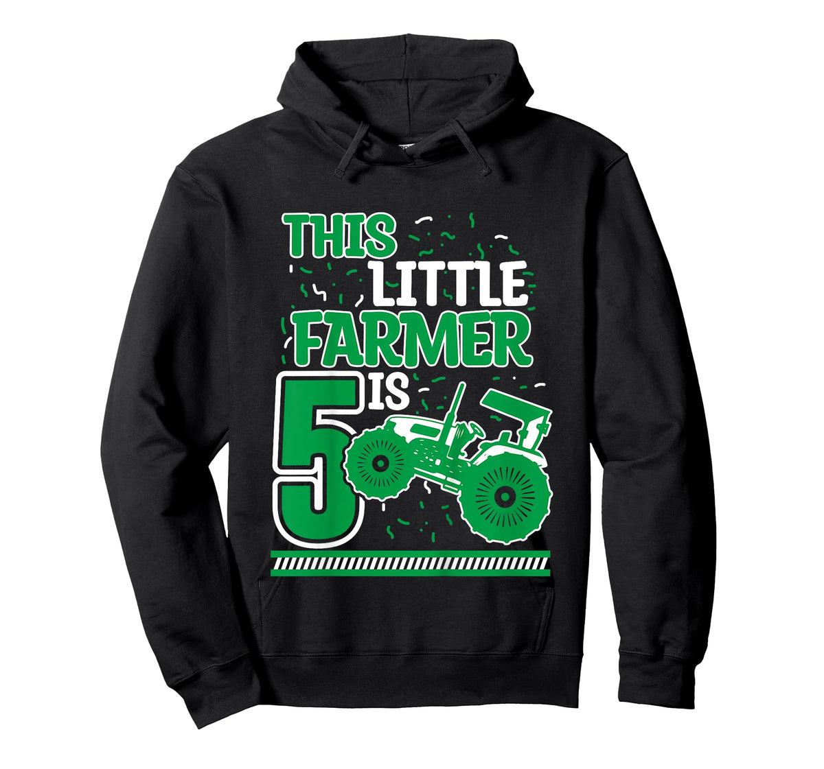 Kids 5 Years Old Boy Tractor Little Farmer 5th Birthday Kids T-Shirt