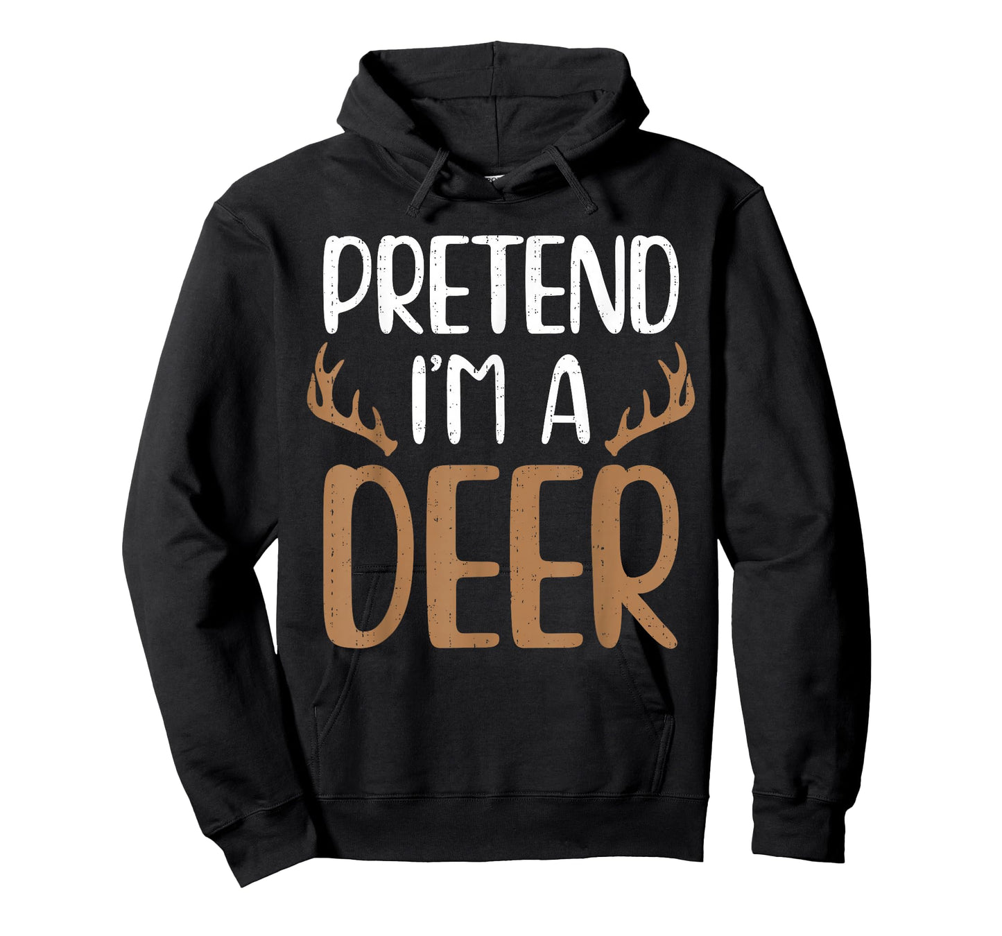Funny Pretend I'm A Deer Reindeer Christmas Xmas Costume T-Shirt