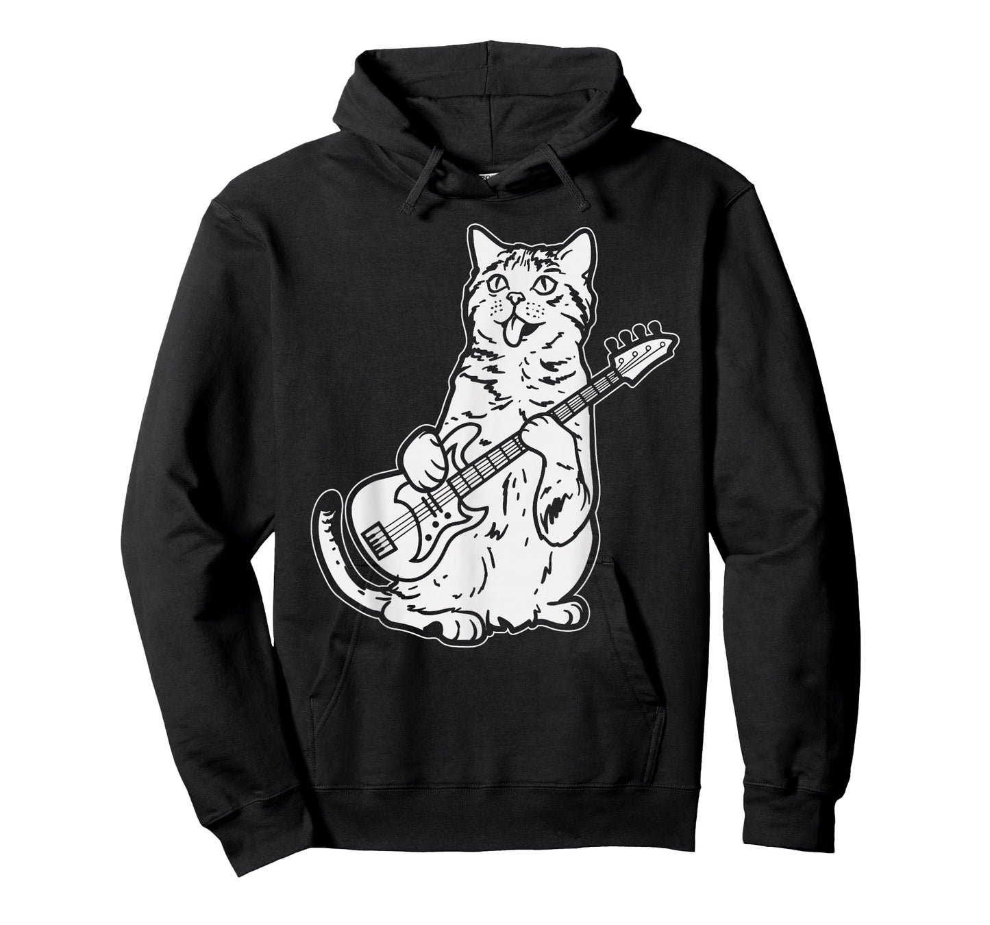 Cat Playing Bass Guitar Musician Animal Pet Music Lover Gift T-Shirt
