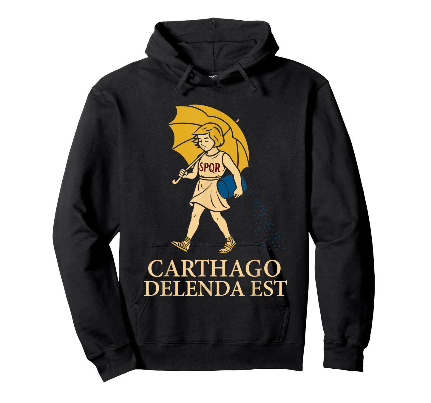Carthago Delenda Est Funny Roman History Attire (SPQR) T-Shirt