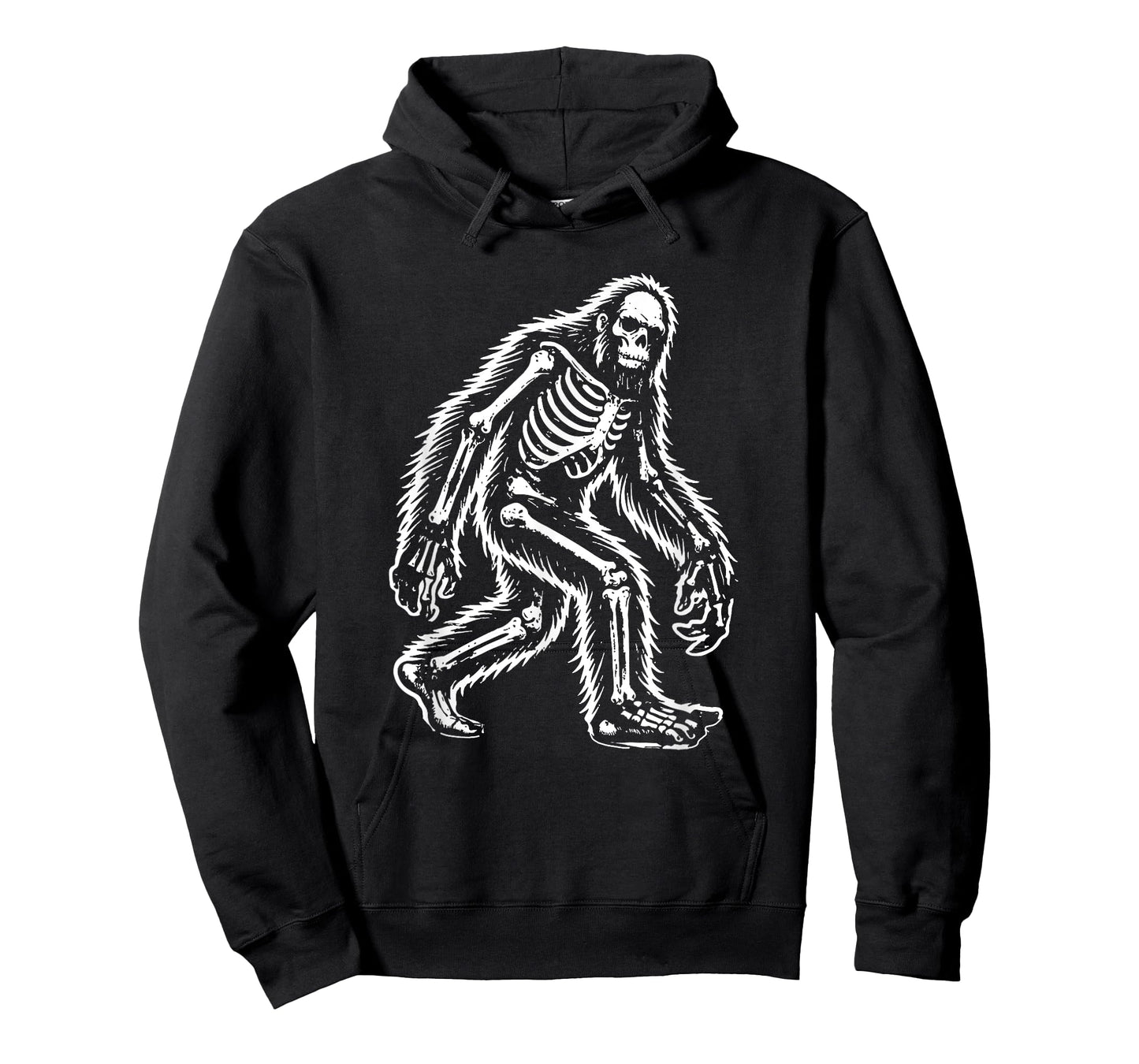 Funny Bigfoot Sasquatch Halloween Skeleton Men Kids T-Shirt