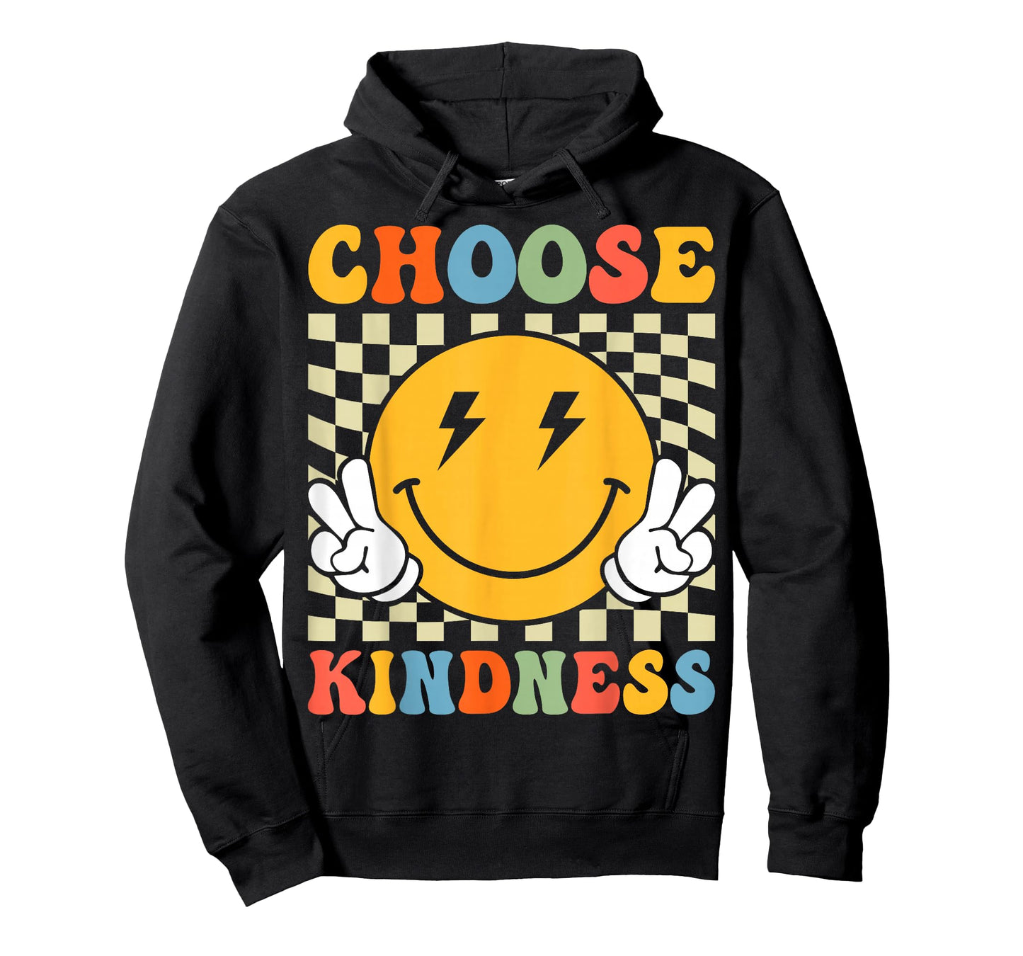 Choose Kindness Retro Groovy Be Kind Inspirational Kids T-Shirt