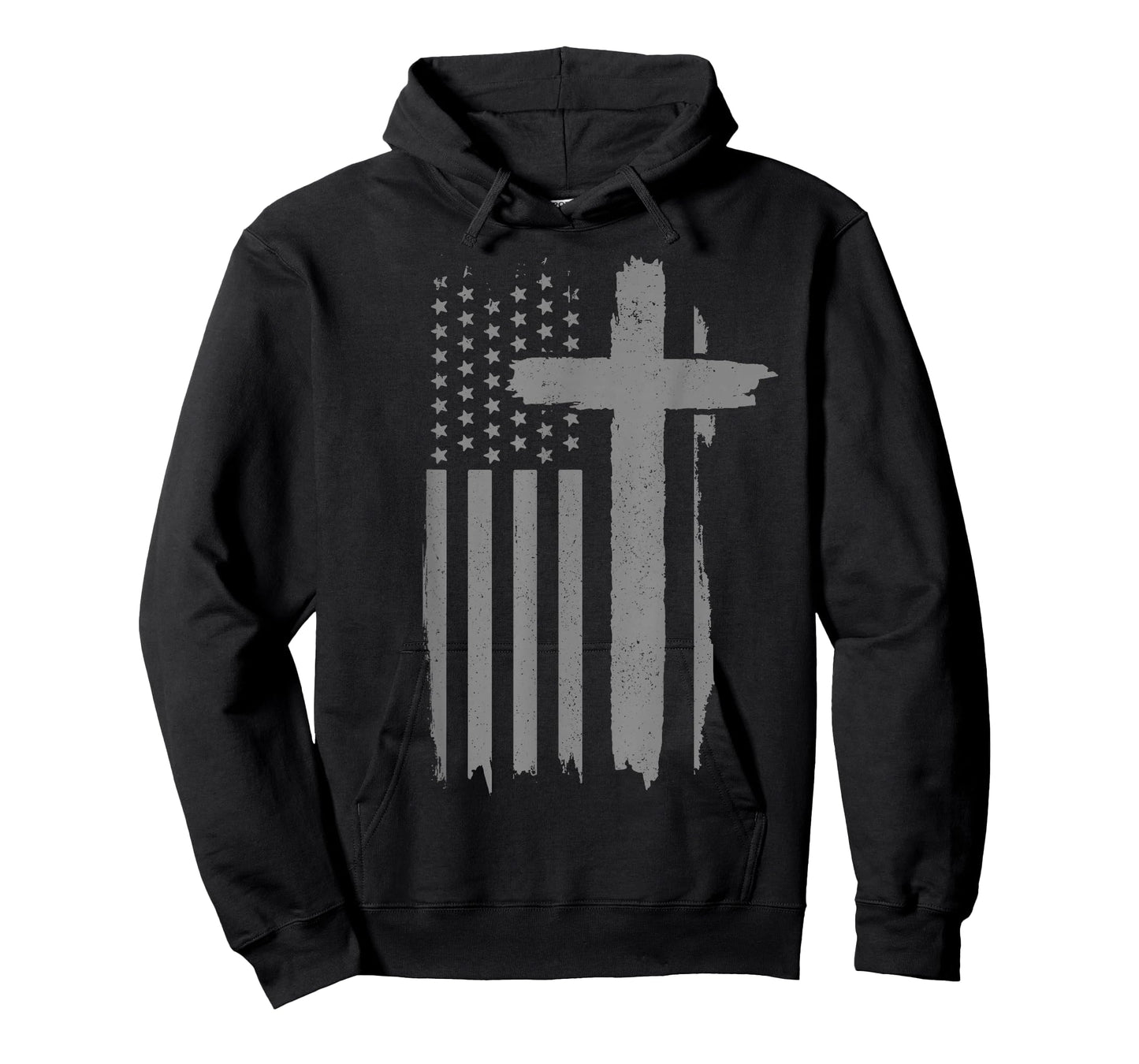 Patriotic Christian American Flag Cross Jesus Religious T-Shirt