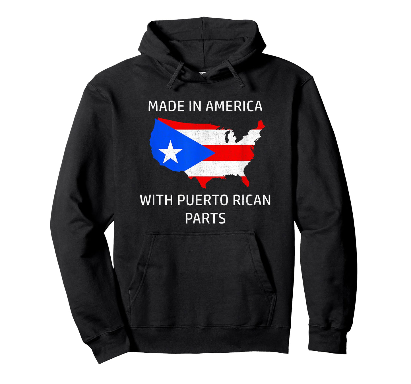 Made in America with Puerto Rican Parts - Puerto Rico USA T-Shirt