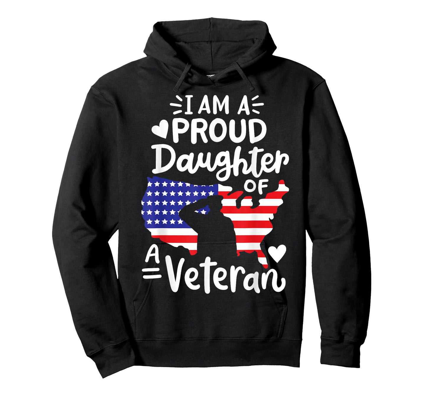 I'm A Proud Daughter of A Veteran Father's Day Girls T-Shirt