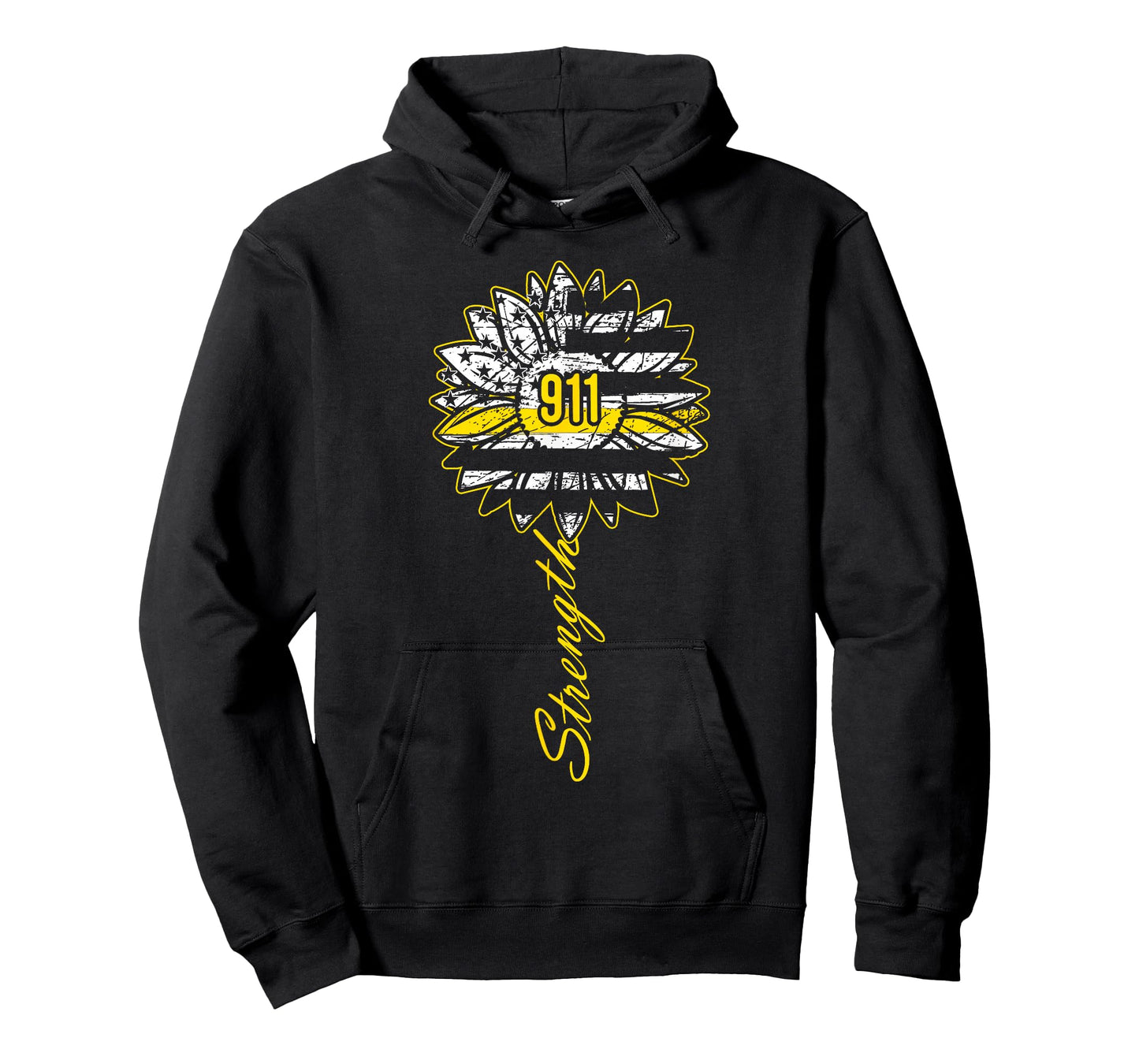 911 Dispatcher Strength - USA Flag Emergency Call Responder T-Shirt