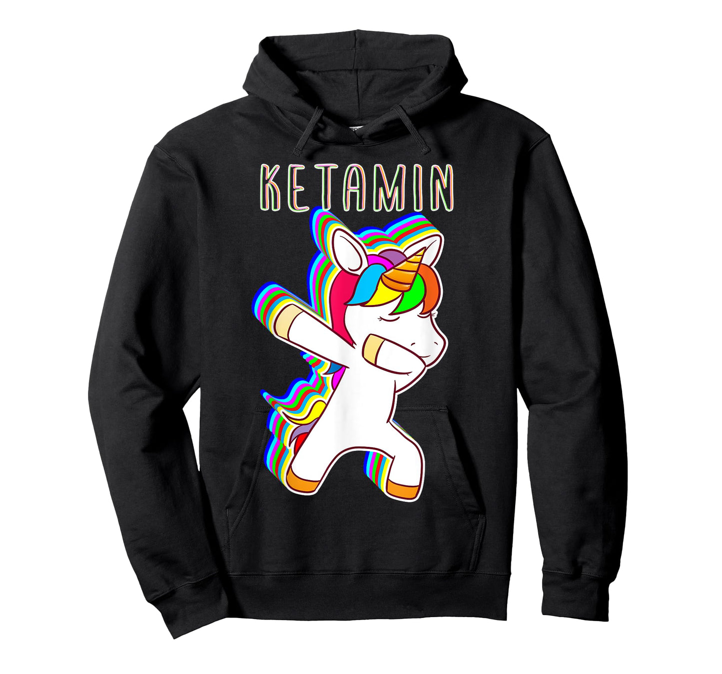 Ketamin Dabbing Unicorn Keta Unicorn Techno Rave T-Shirt