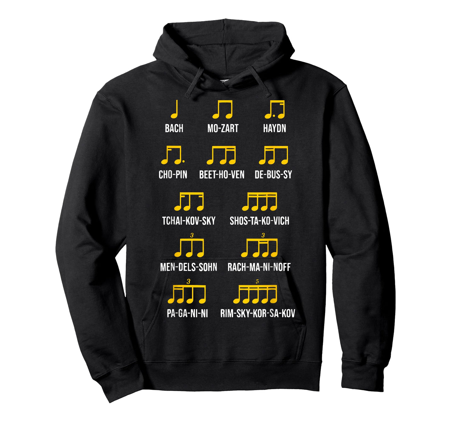 Composer Rhythm Music - Bach Mozart Beethoven Chopin T-Shirt