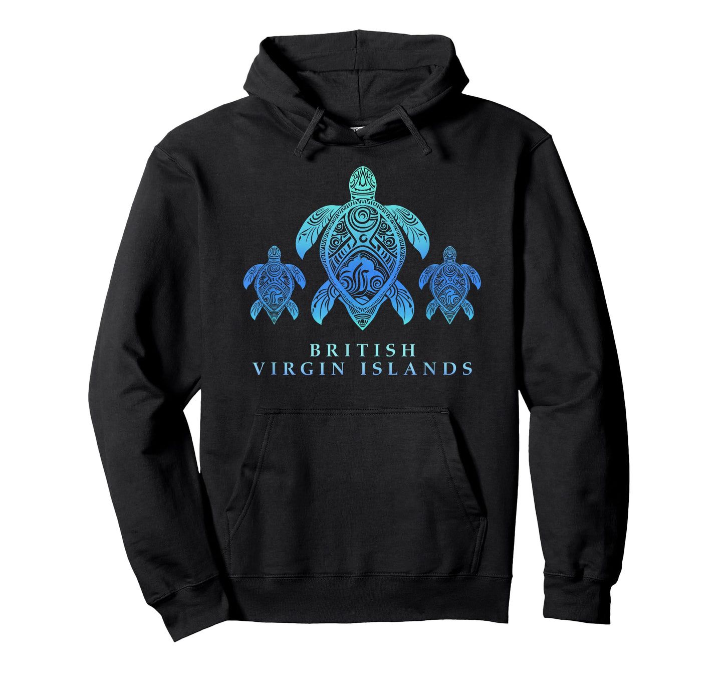 British Virgin Islands - Tribal Hawksbill & Green Turtles T-Shirt