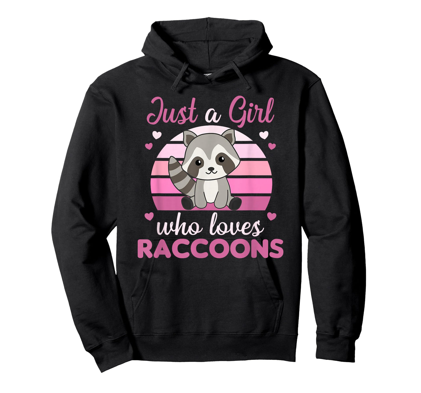 Just A Girl Who Loves Raccoons Kawaii Racoon For Girls T-Shirt