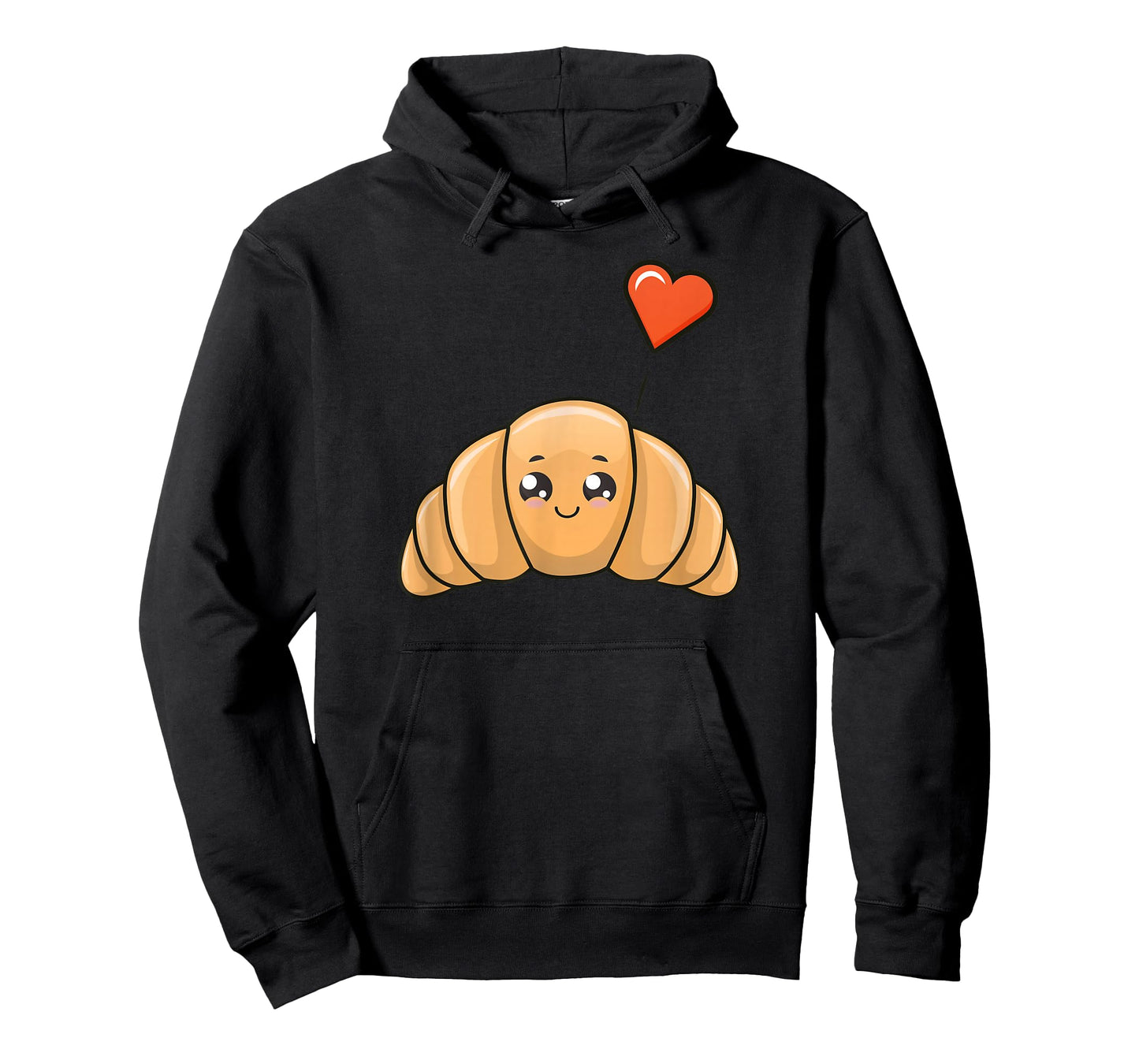 Cute Kawaii Illustration of Croissant T-Shirt