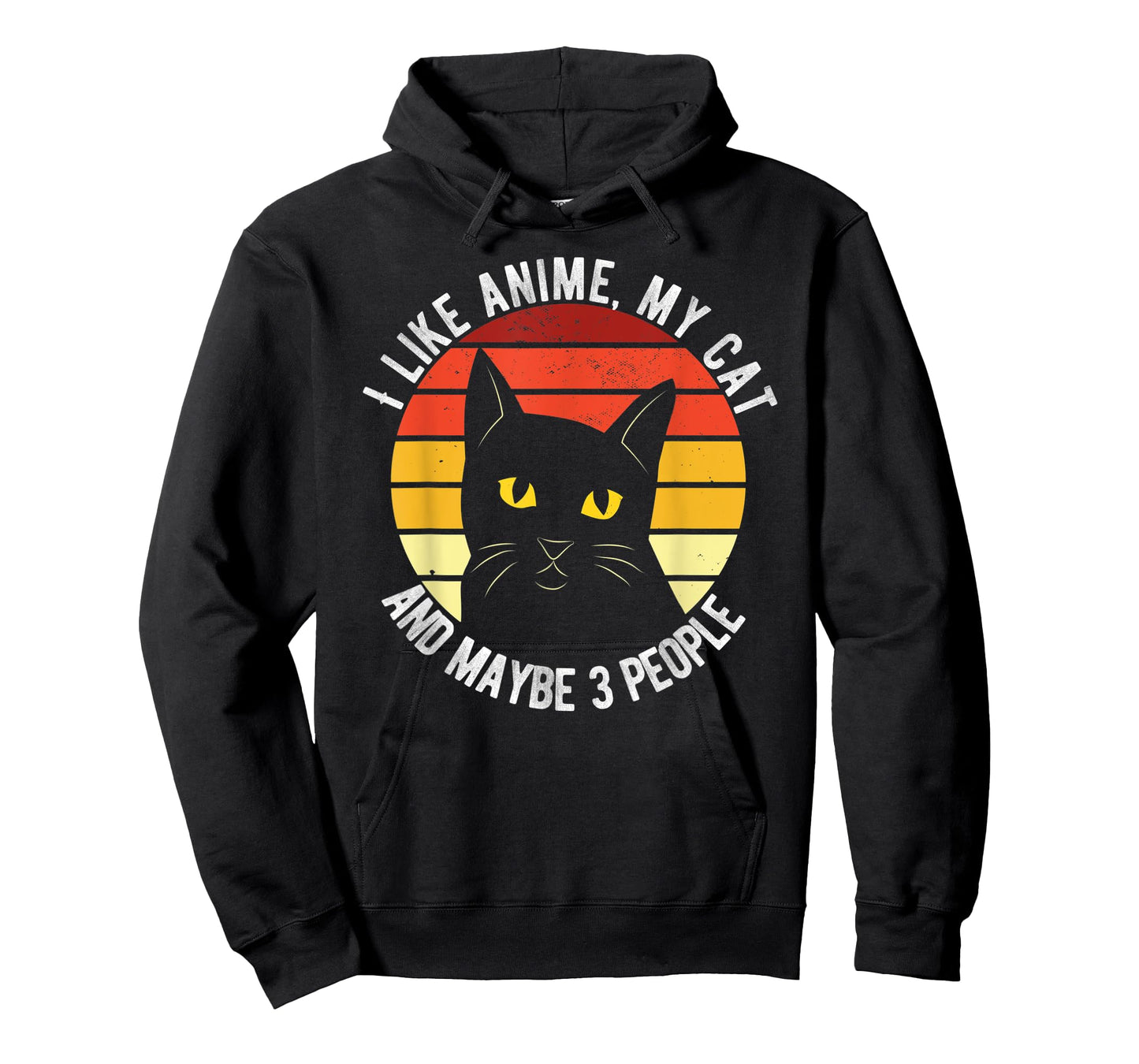 I Like Anime My Cat And Maybe 3 People Funny Men Women T-Shirt