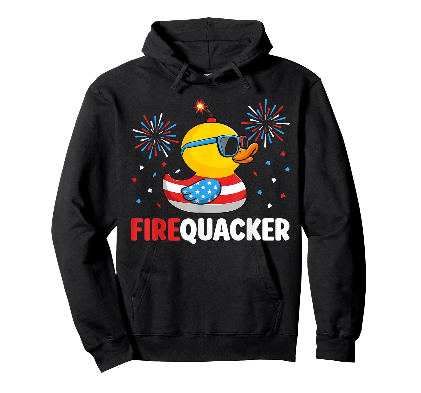 4th of July Duck Firequacker Patriotic Fourth of July Funny T-Shirt