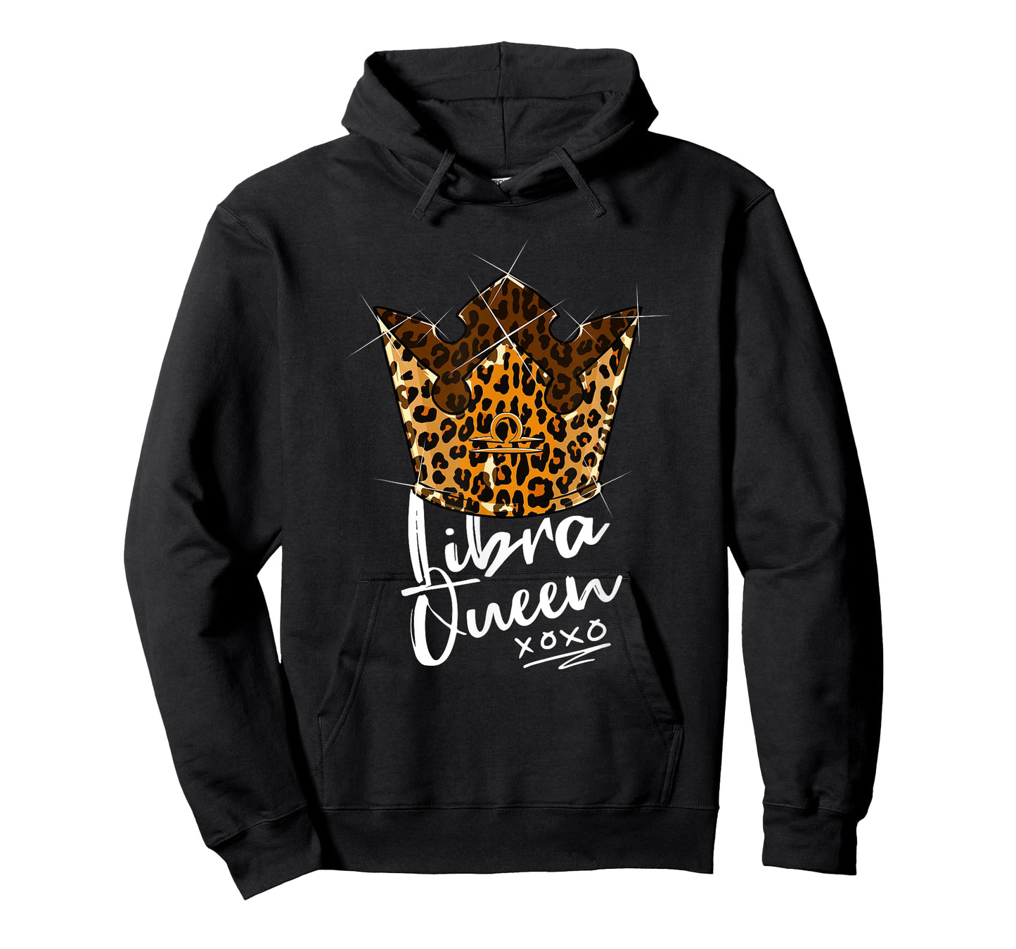 Leopard Libra Queen Zodiac Sign With Leopard Pattern Crown T-Shirt