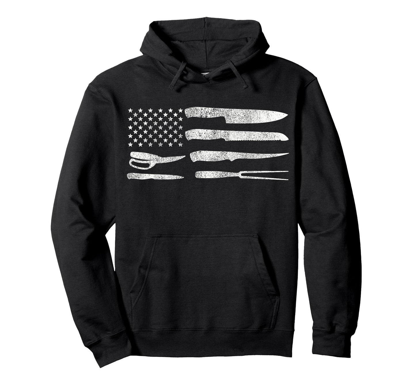 Chef American Flag Kitchen Knives Cooking Patriotic Gift T-Shirt
