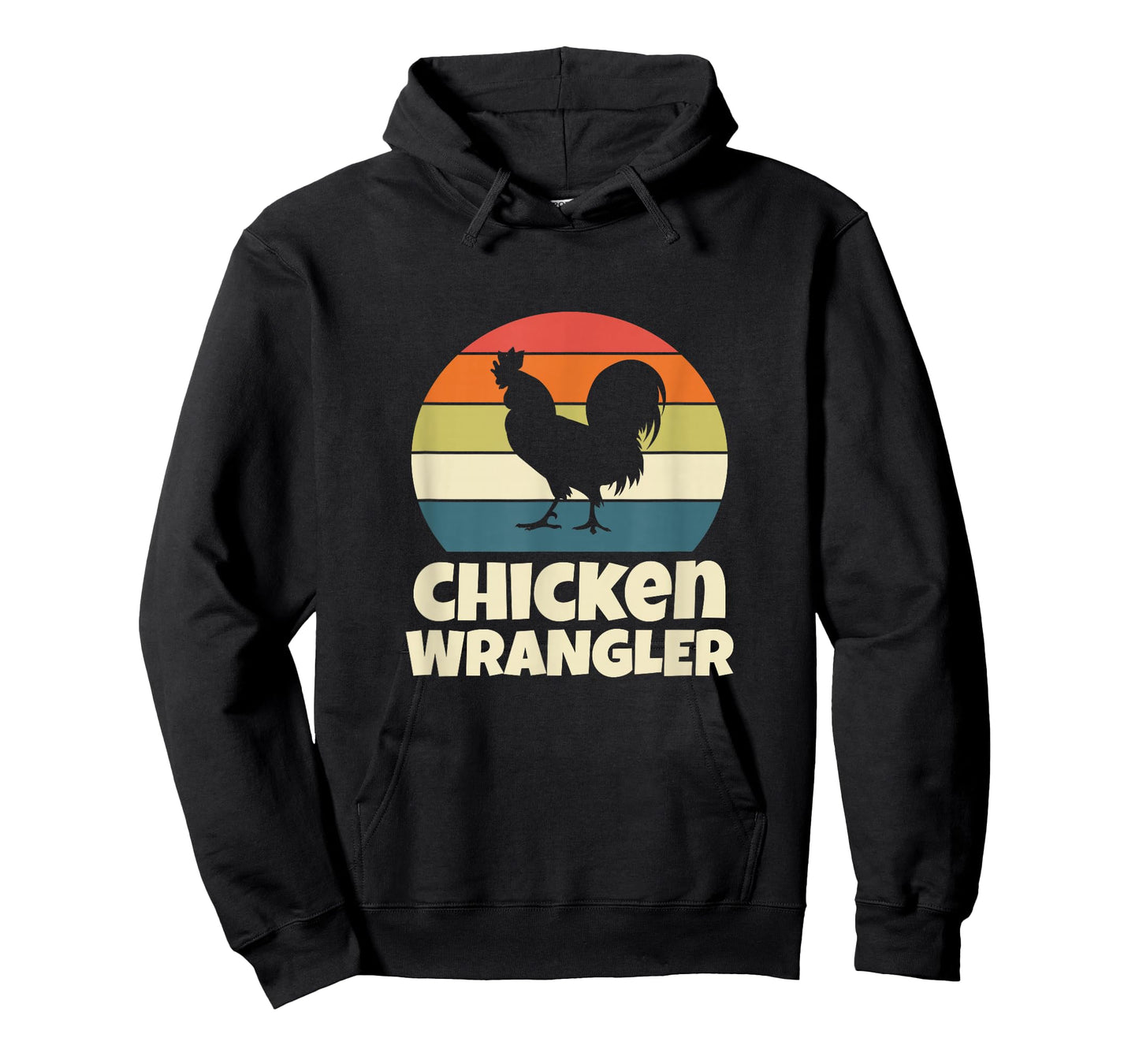 Chicken Wrangler Farmer Rooster Farming Retro Vintage T-Shirt