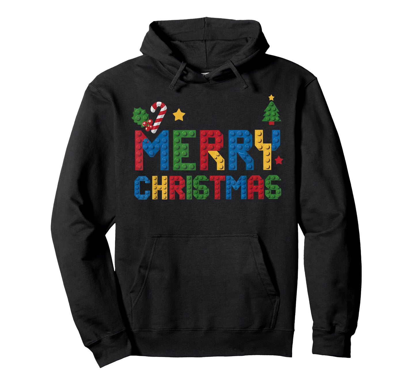 Merry Christmas Master Builder Kids Building Blocks Bricks T-Shirt