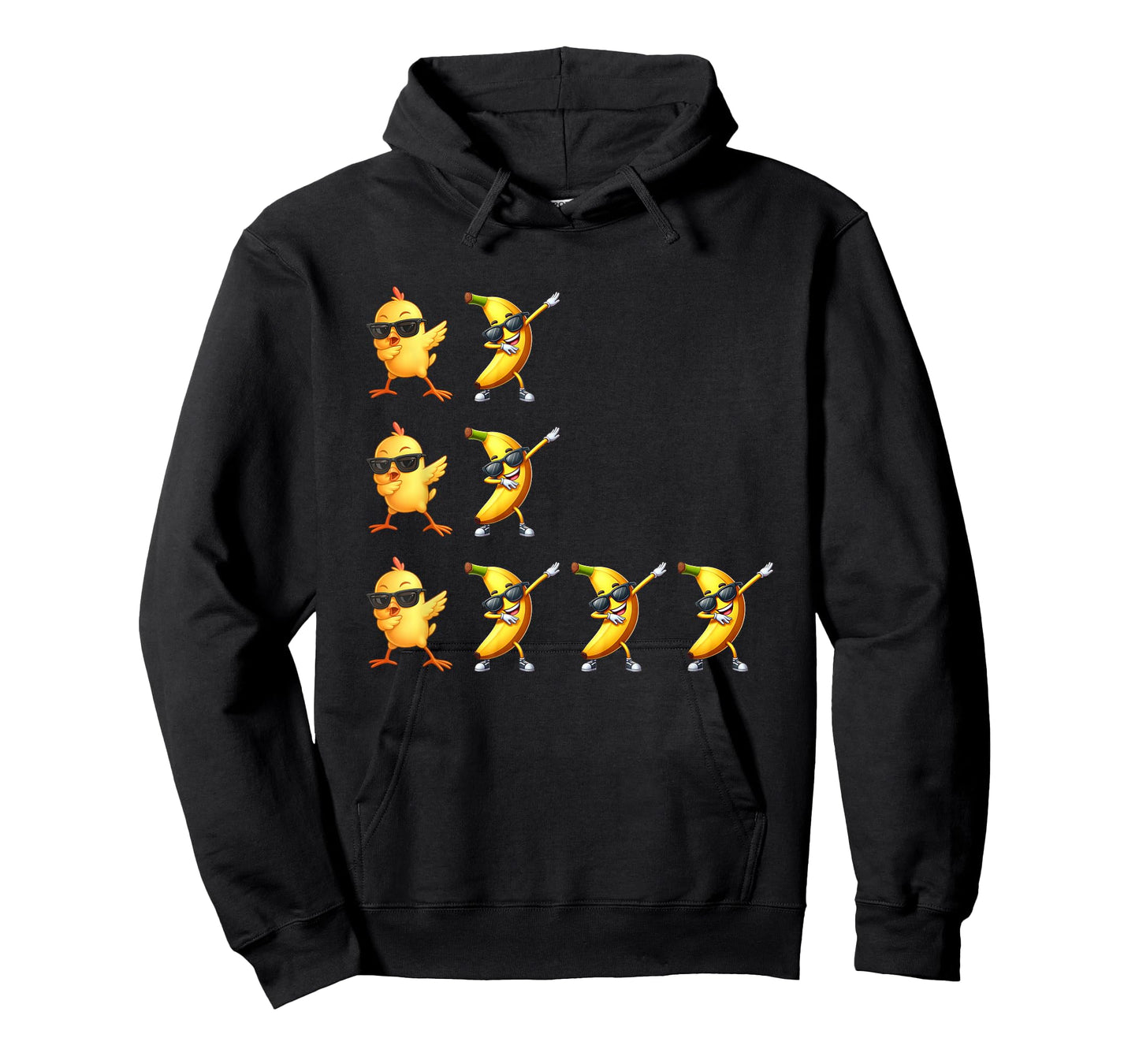 Funny Chicken Banana For Men Women Teens Kids T-Shirt