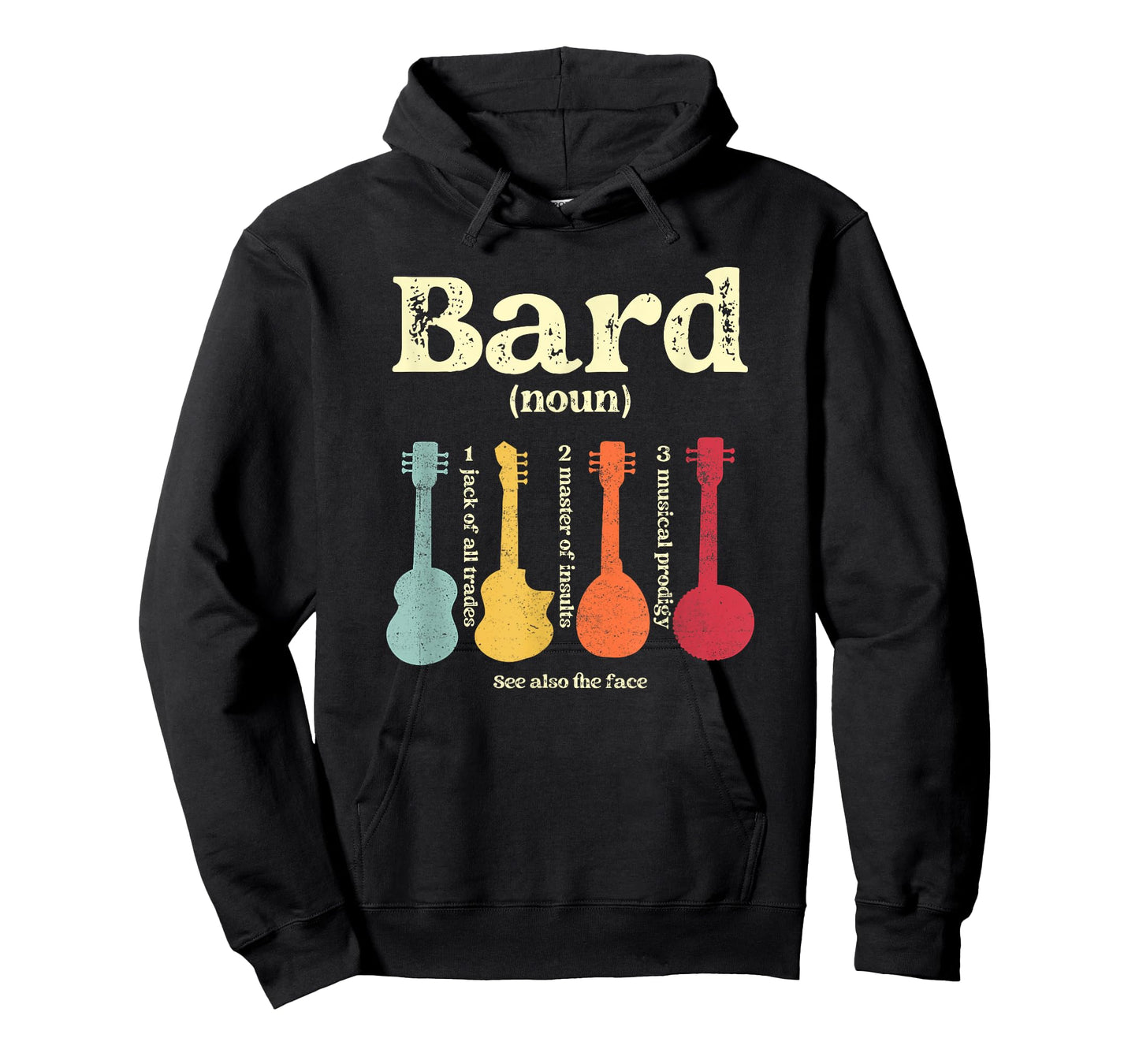 Bard Class Tabletop Definition Musical Prodigy Instrument T-Shirt