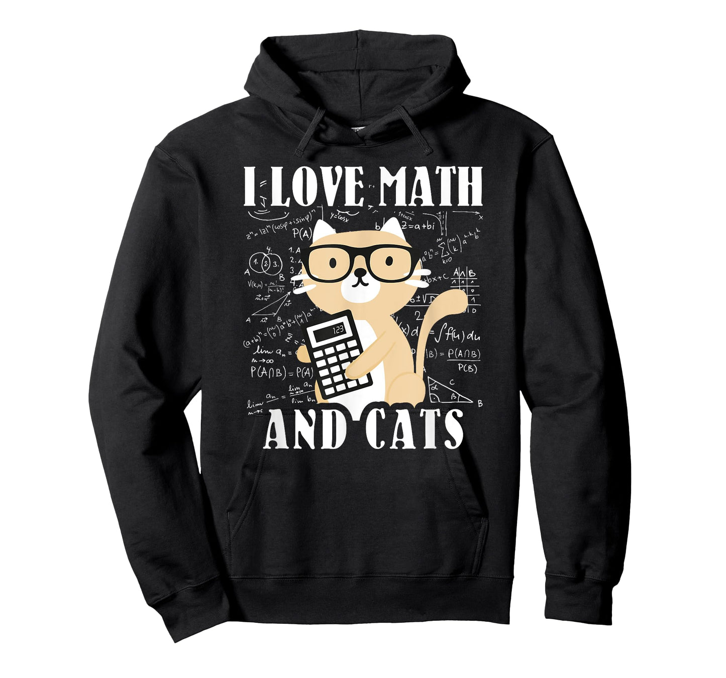 Math Kitty Cat I Love Math And Cats Mathematics Math T-Shirt for Men Women Kids