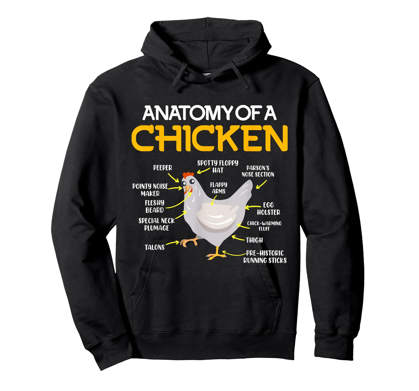 Anatomy of a Chicken Farmers Chicken Coop T-Shirt