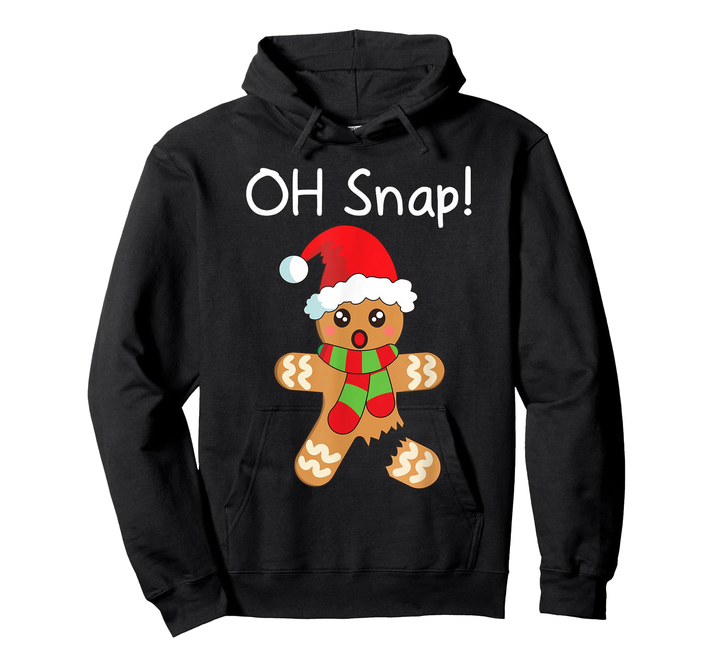 Christmas Shirt Boys Girls Funny Gingerbread Man Oh Snap T-Shirt