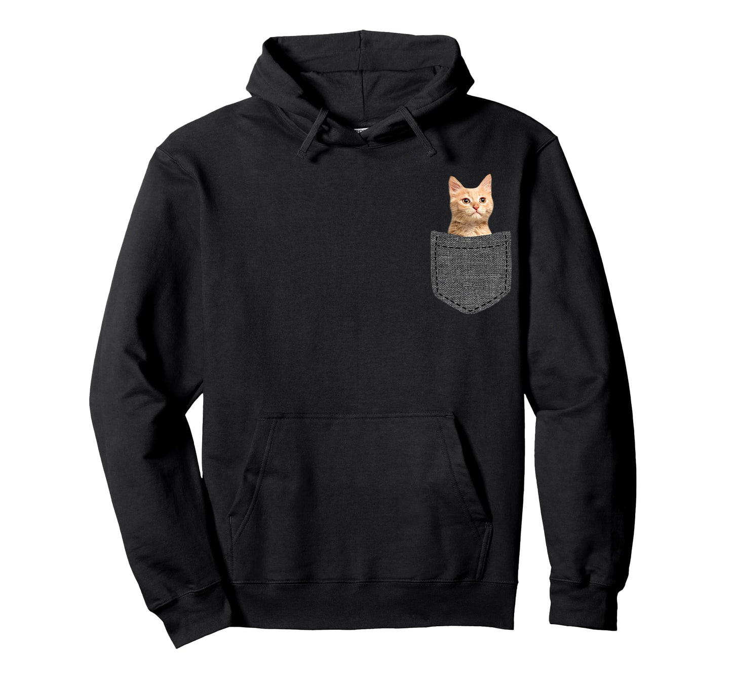 Cat in Pocket T-Shirt for Men Women Kids