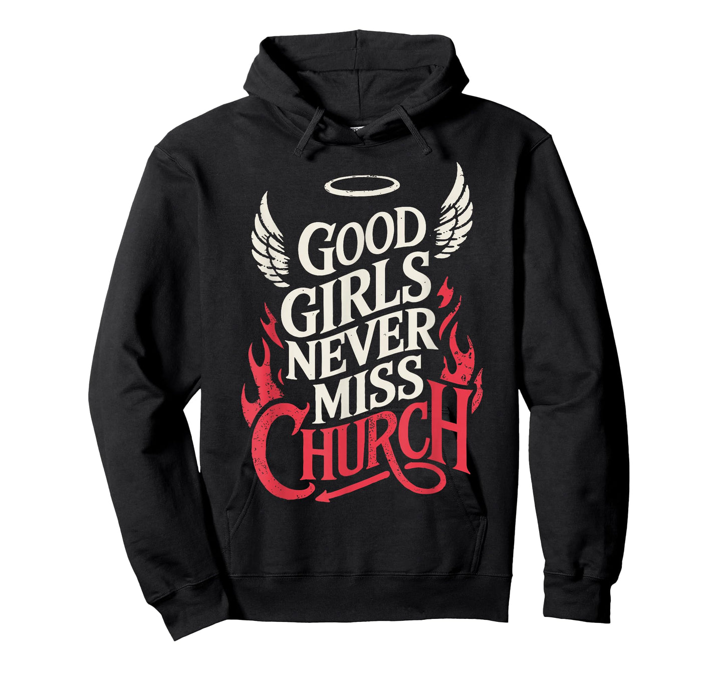Good Vintage Girls Never Miss Church Christian Faith Based T-Shirt