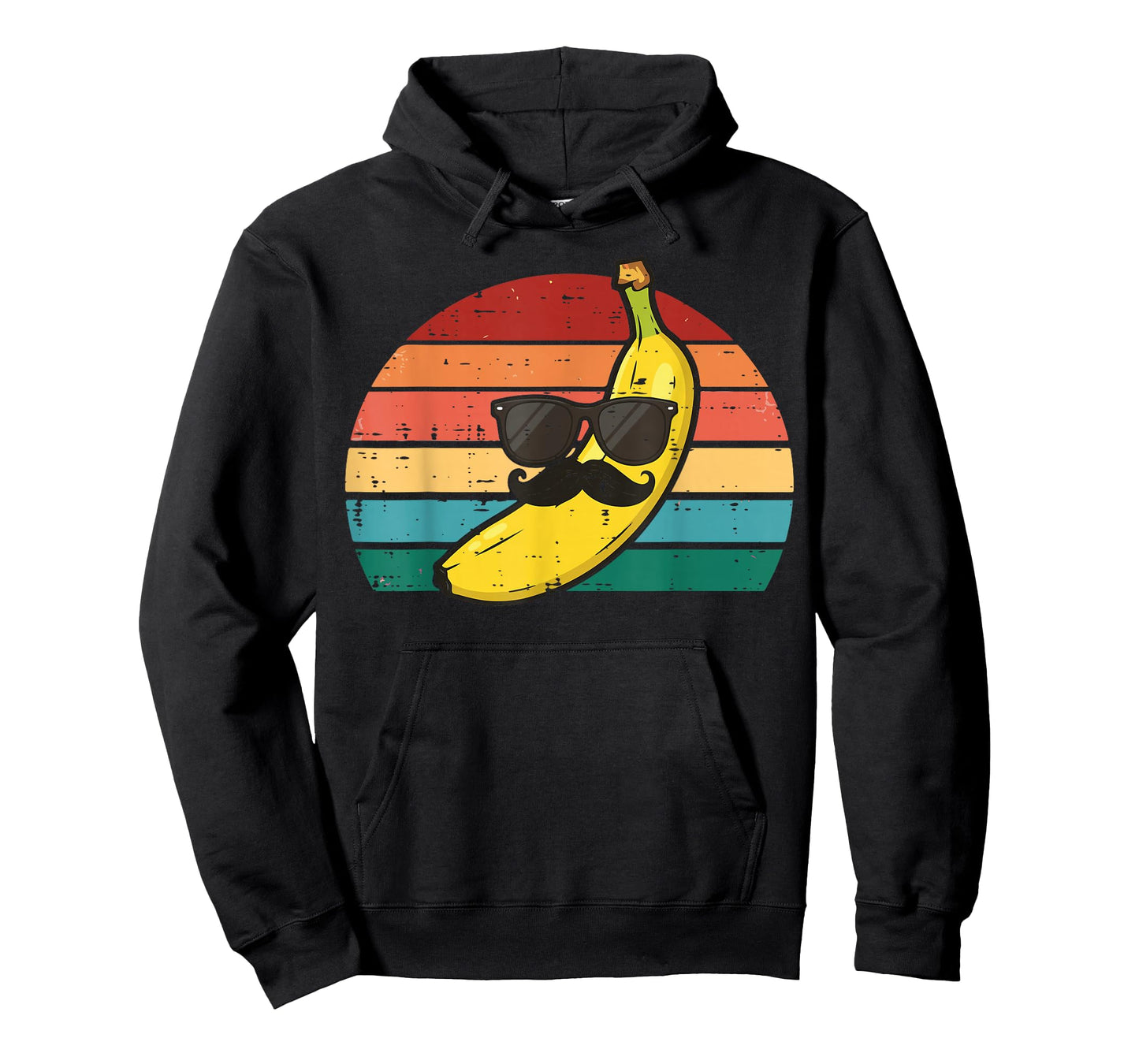Banana Sunglasses Mustache Retro Fruit Face Men Boys Kids T-Shirt