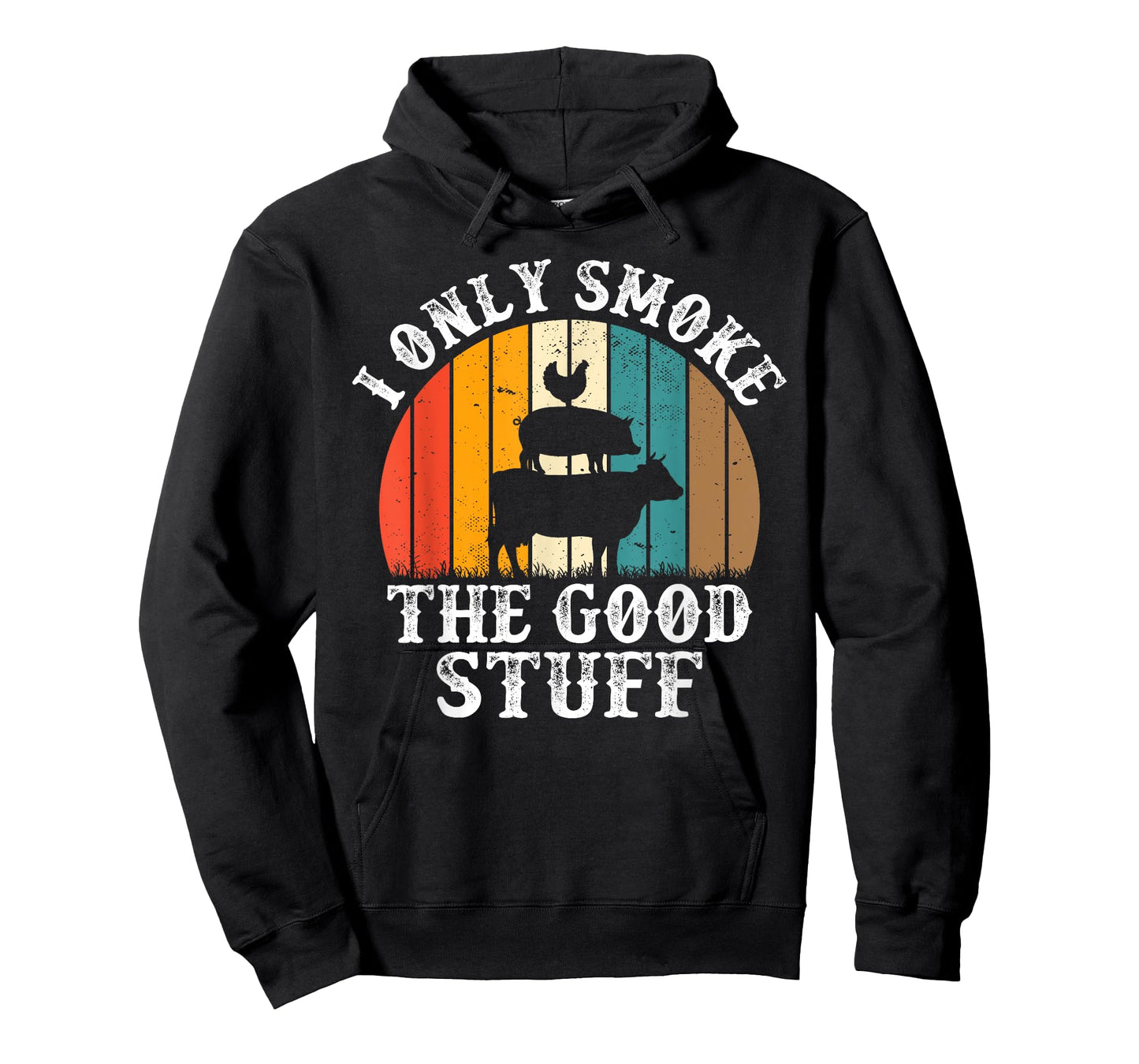 I Only Smoke The Good Stuff BBQ Barbeque Grilling Pitmaster T-Shirt