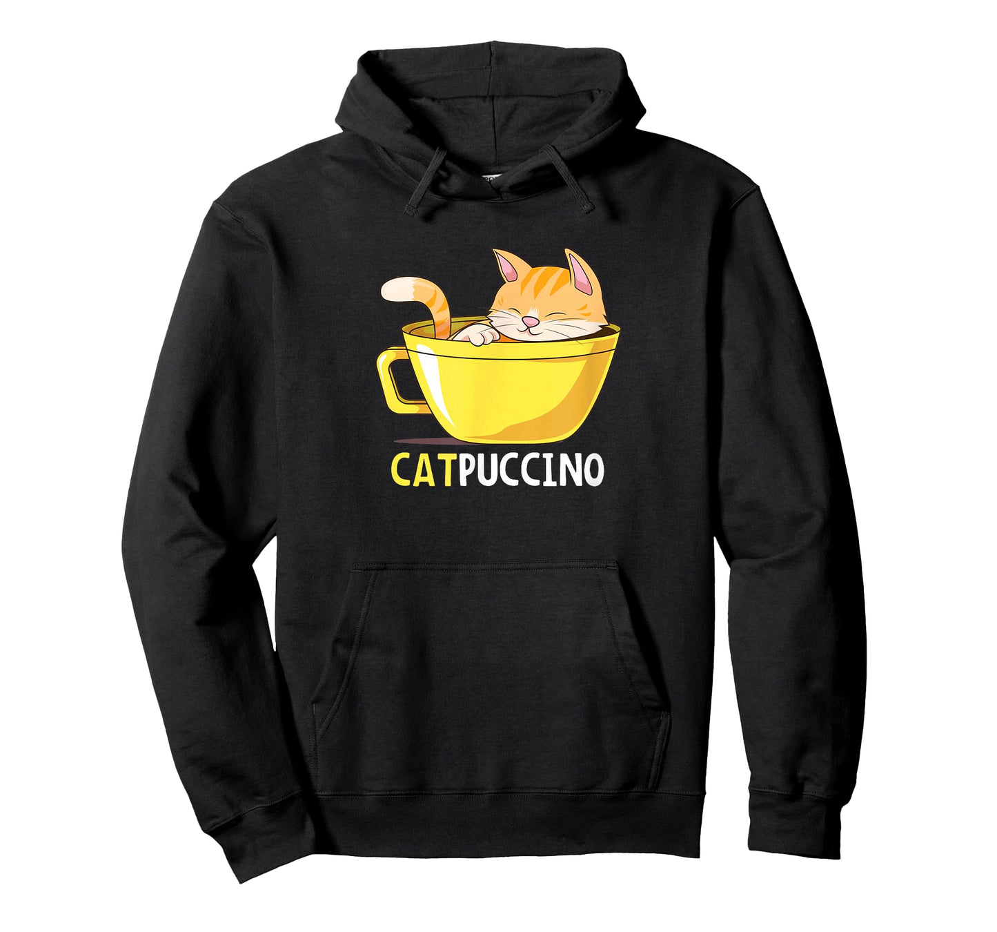 Funny Cat Catpuccino Cappuccino Coffee Cute Kitten Design T-Shirt